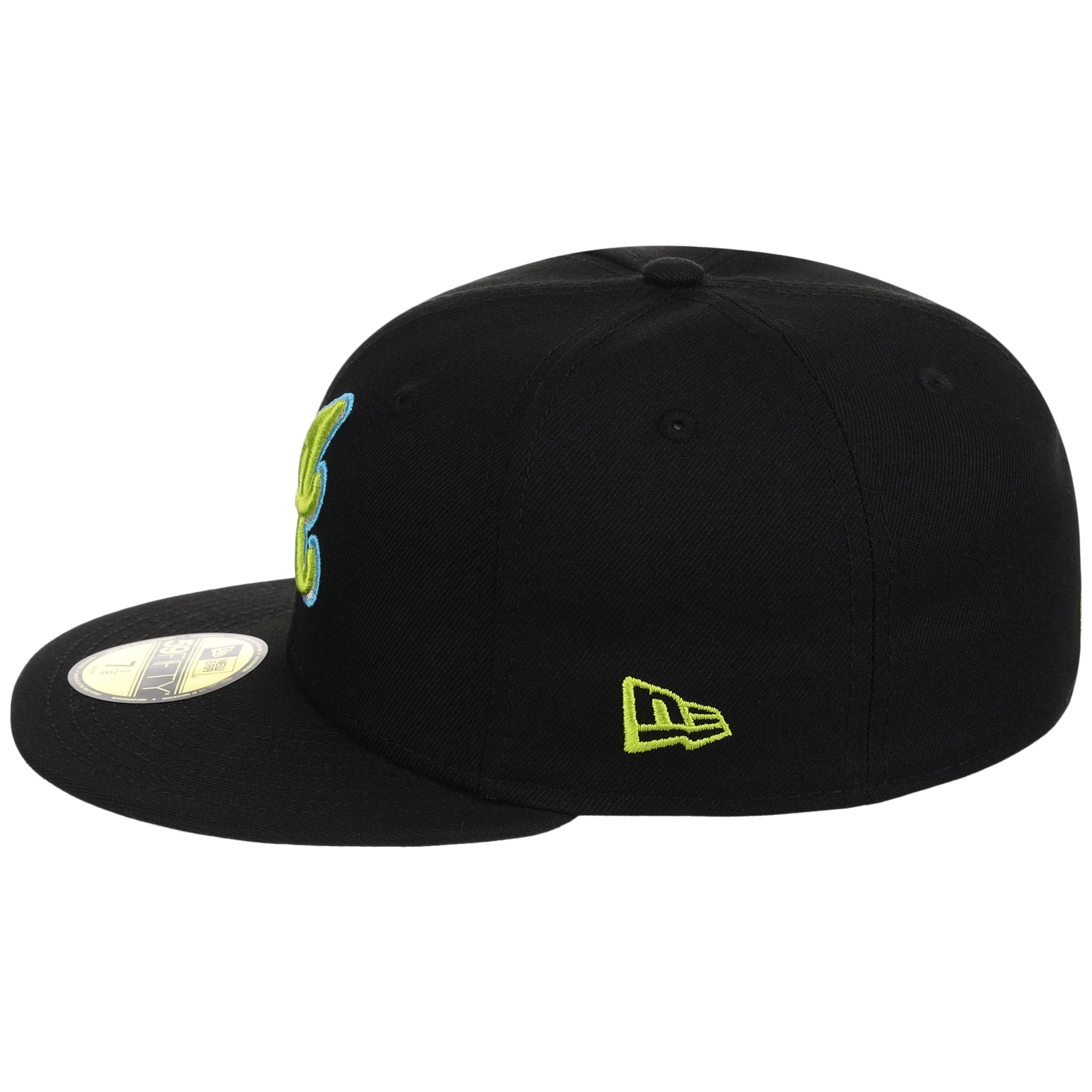 Atlanta Braves High Frequency Funk New Era 59FIFTY Black/Black - Image 6
