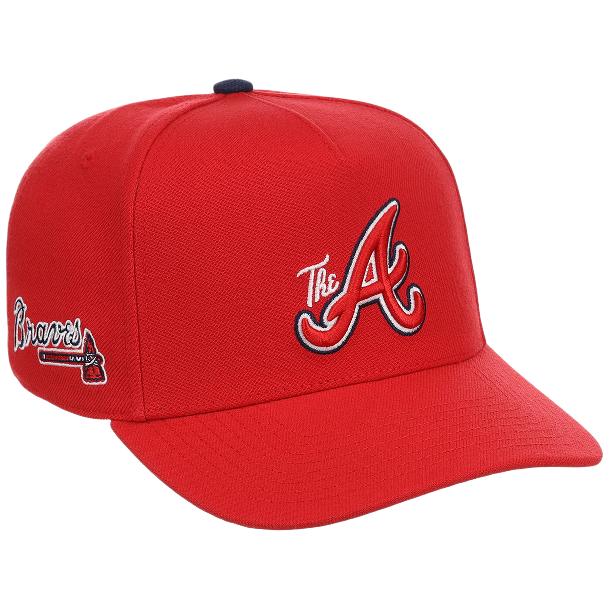 Atlanta Braves Mitchell & Ness MLB 'Era Flip' Heritage Series Pro Pinch - Red/Red
