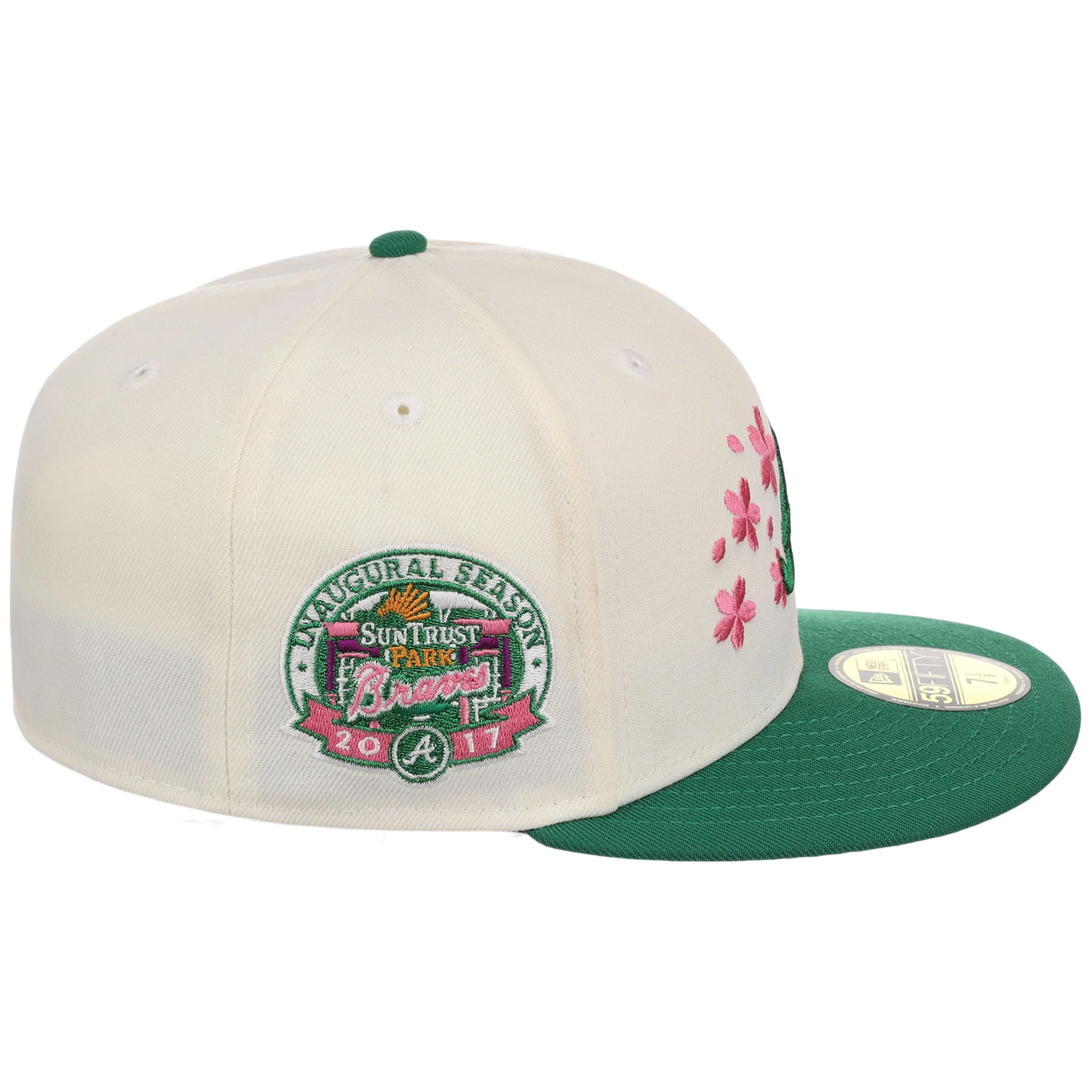 Atlanta Braves MLB Augusta Bloom New Era 59FIFTY - Chrome - Image 3