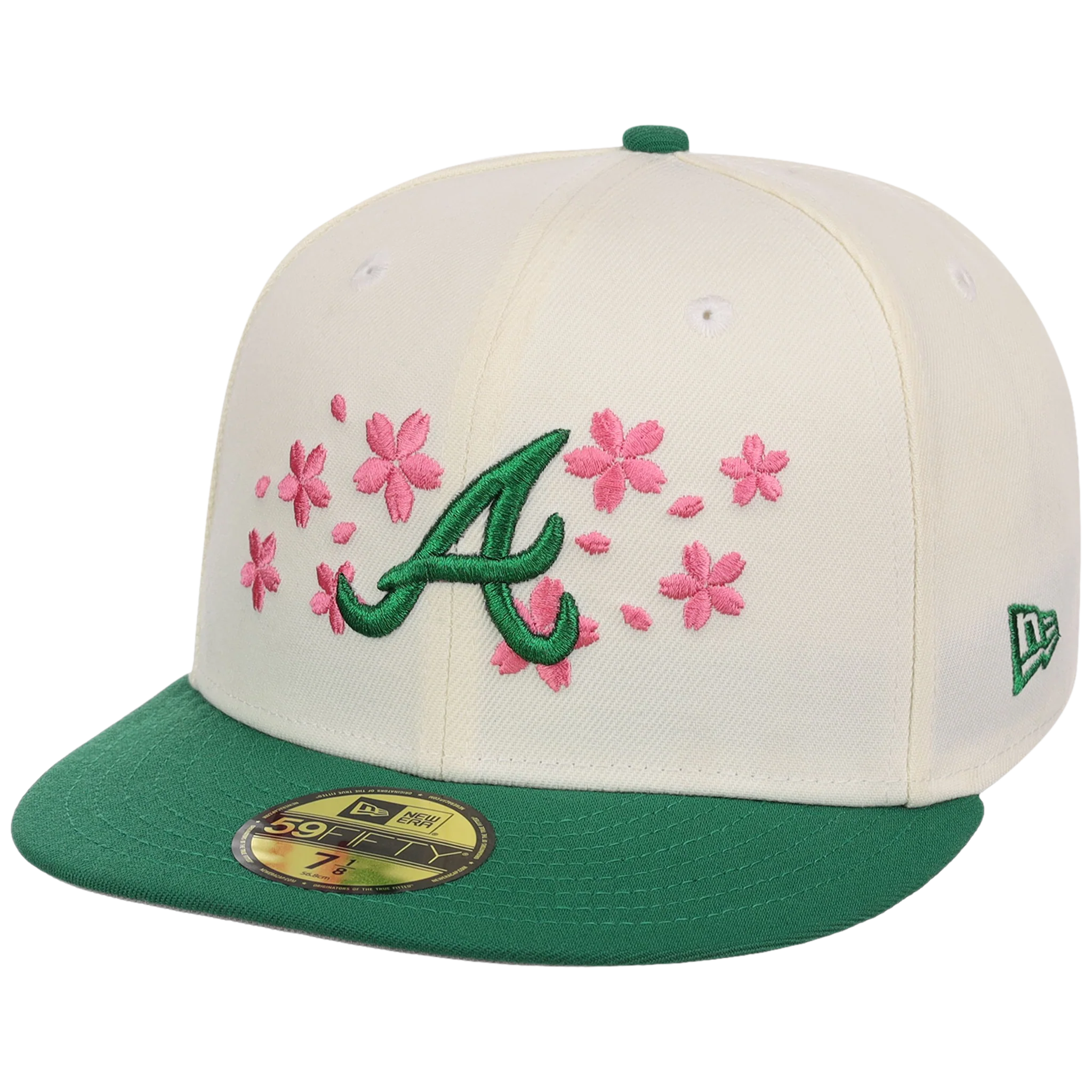 Atlanta Braves MLB Augusta Bloom New Era 59FIFTY - Chrome - Image 4