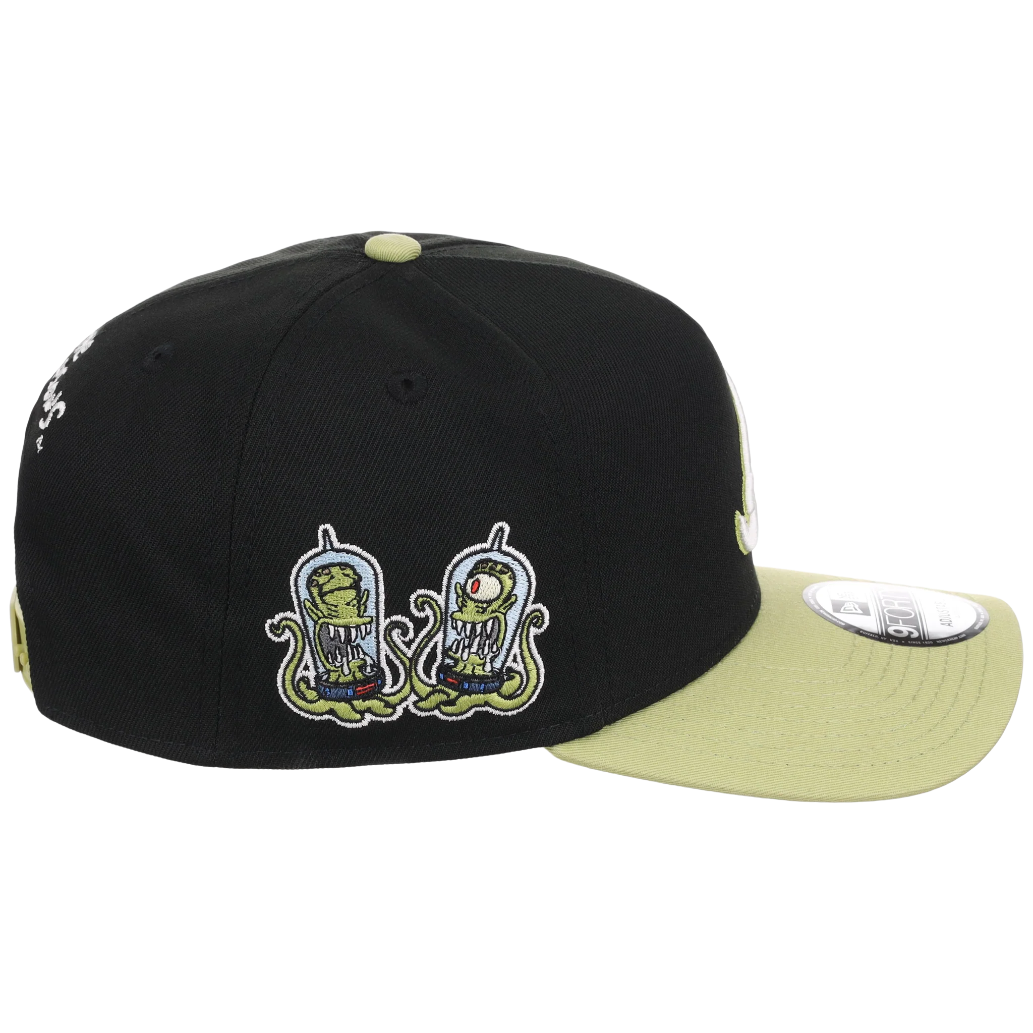 Atlanta Braves MLB Simpsons Localized New Era 9FORTY - Alien - Black/Green - Image 3