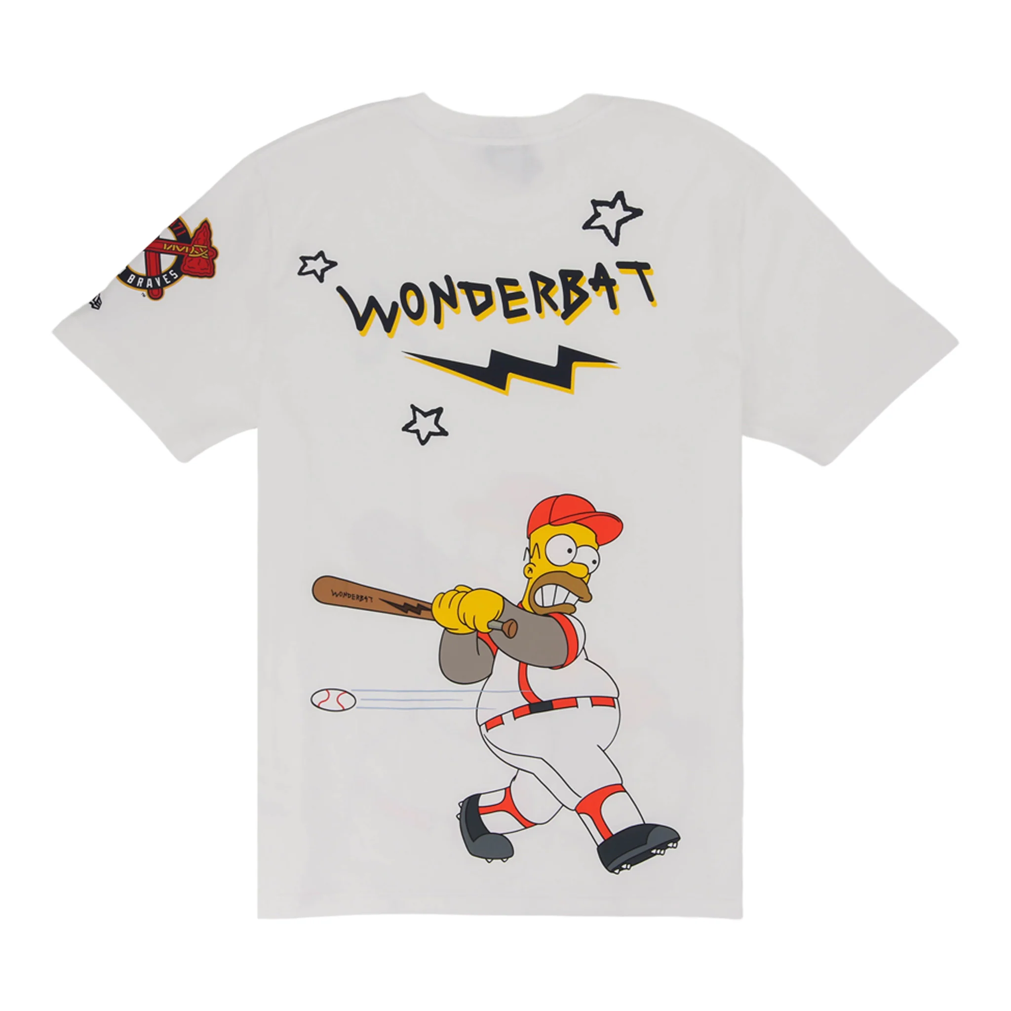 Atlanta Braves MLB Simpsons 'Wonderbat' New Era T-Shirt - Image 2