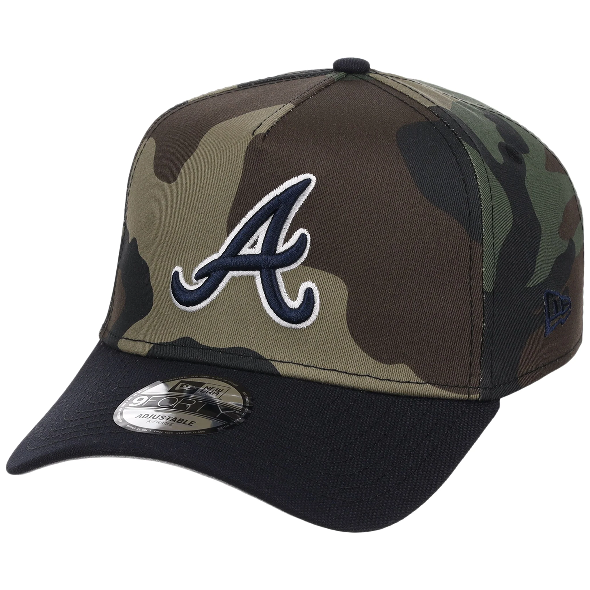 Atlanta Braves MLB Woodland Contrast New Era 9FORTY - Image 4