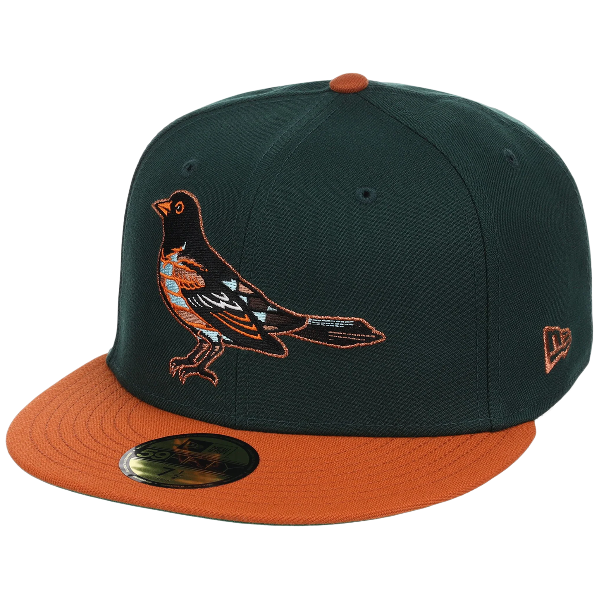 Baltimore Orioles Friday Flux New Era 59FIFTY (Dark Green/Orange) - Image 4