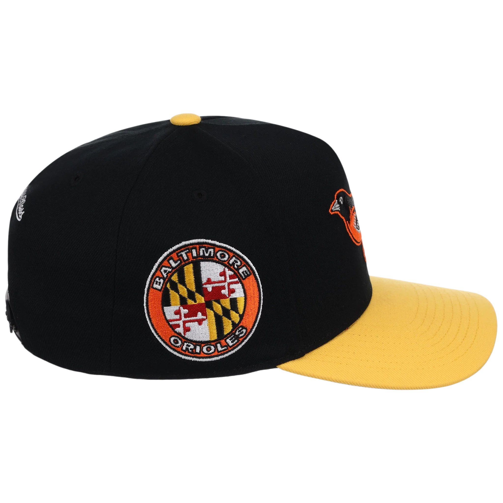 Baltimore Orioles Mitchell & Ness MLB 'Era Flip' Heritage Series Pro Pinch - Black/Yellow - Image 3