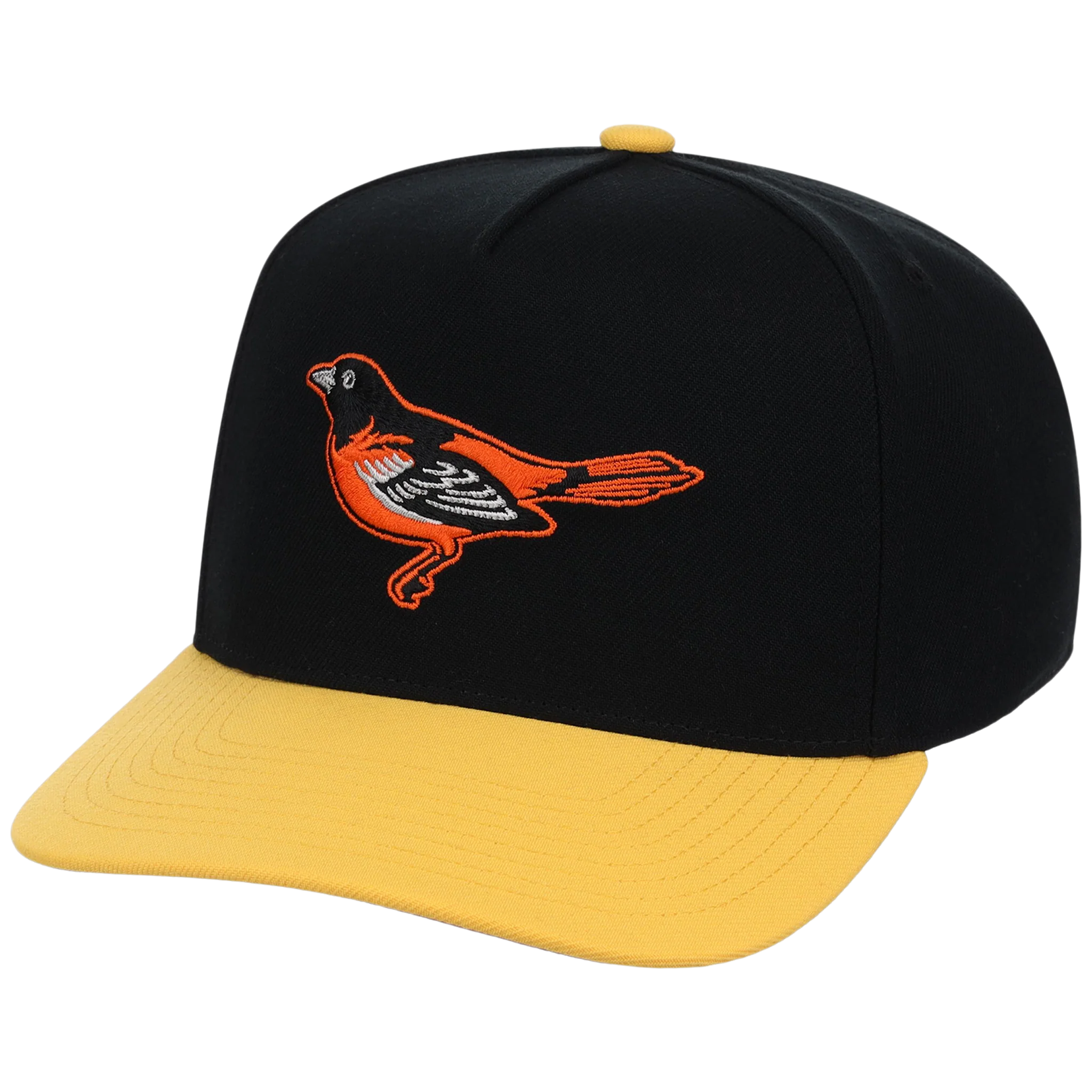 Baltimore Orioles Mitchell & Ness MLB 'Era Flip' Heritage Series Pro Pinch - Black/Yellow - Image 4