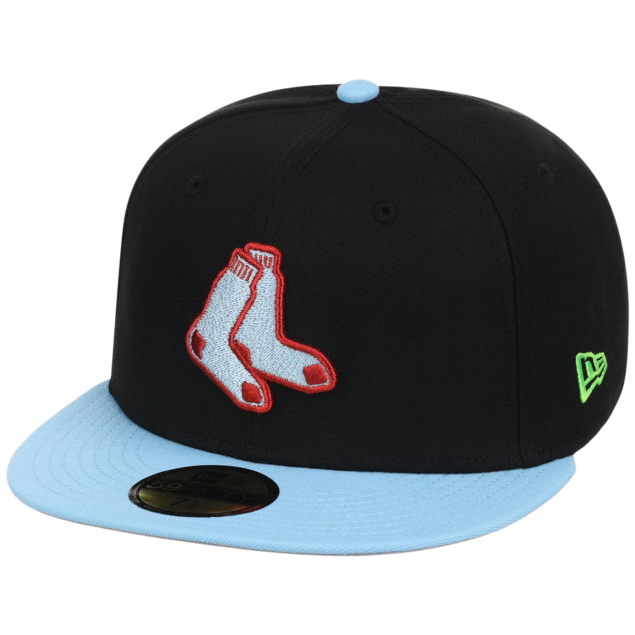 Boston Red Sox Iron Czar New Era 59FIFTY (Black/Sky Blue) - Image 4