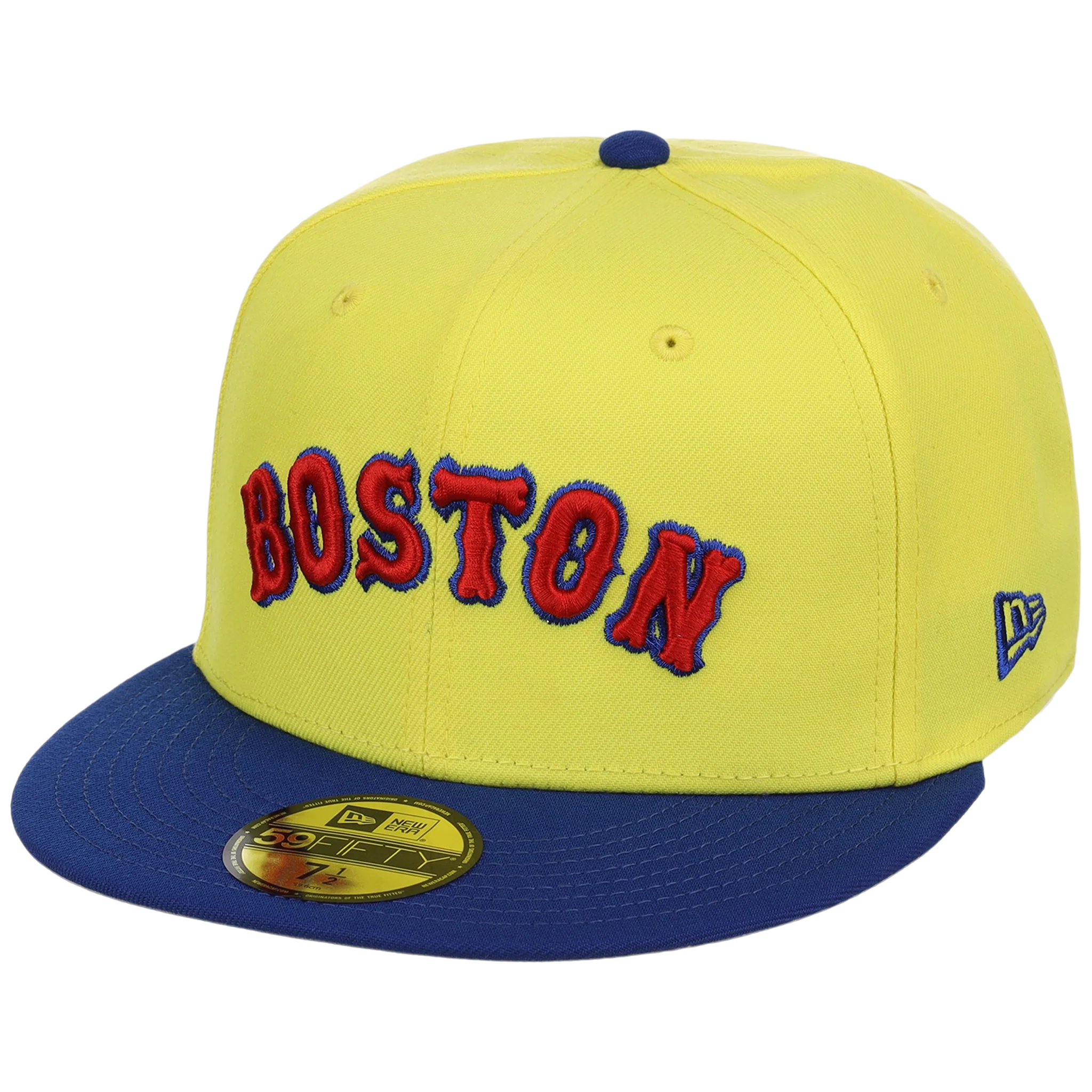 Boston Red Sox Iron Czar New Era 59FIFTY (Yellow/Blue) - Image 4