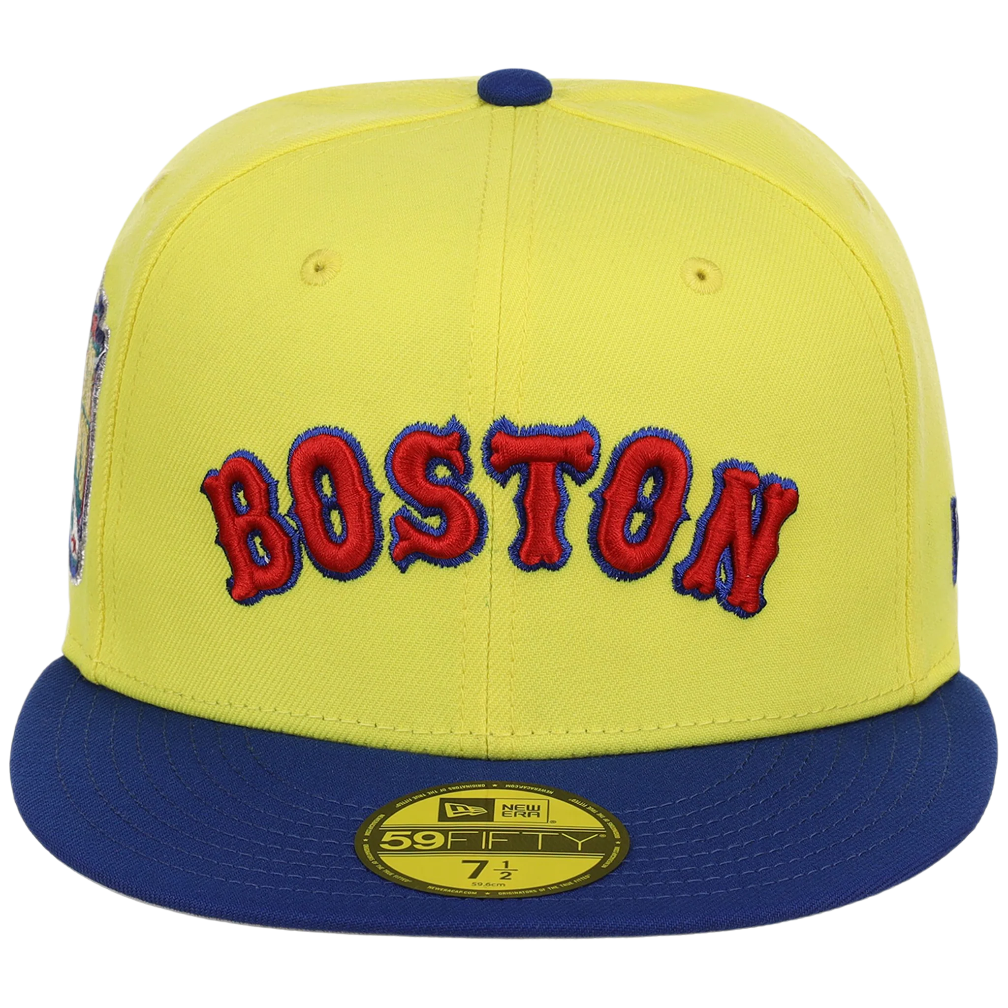 Boston Red Sox Iron Czar New Era 59FIFTY (Yellow/Blue) - Image 5