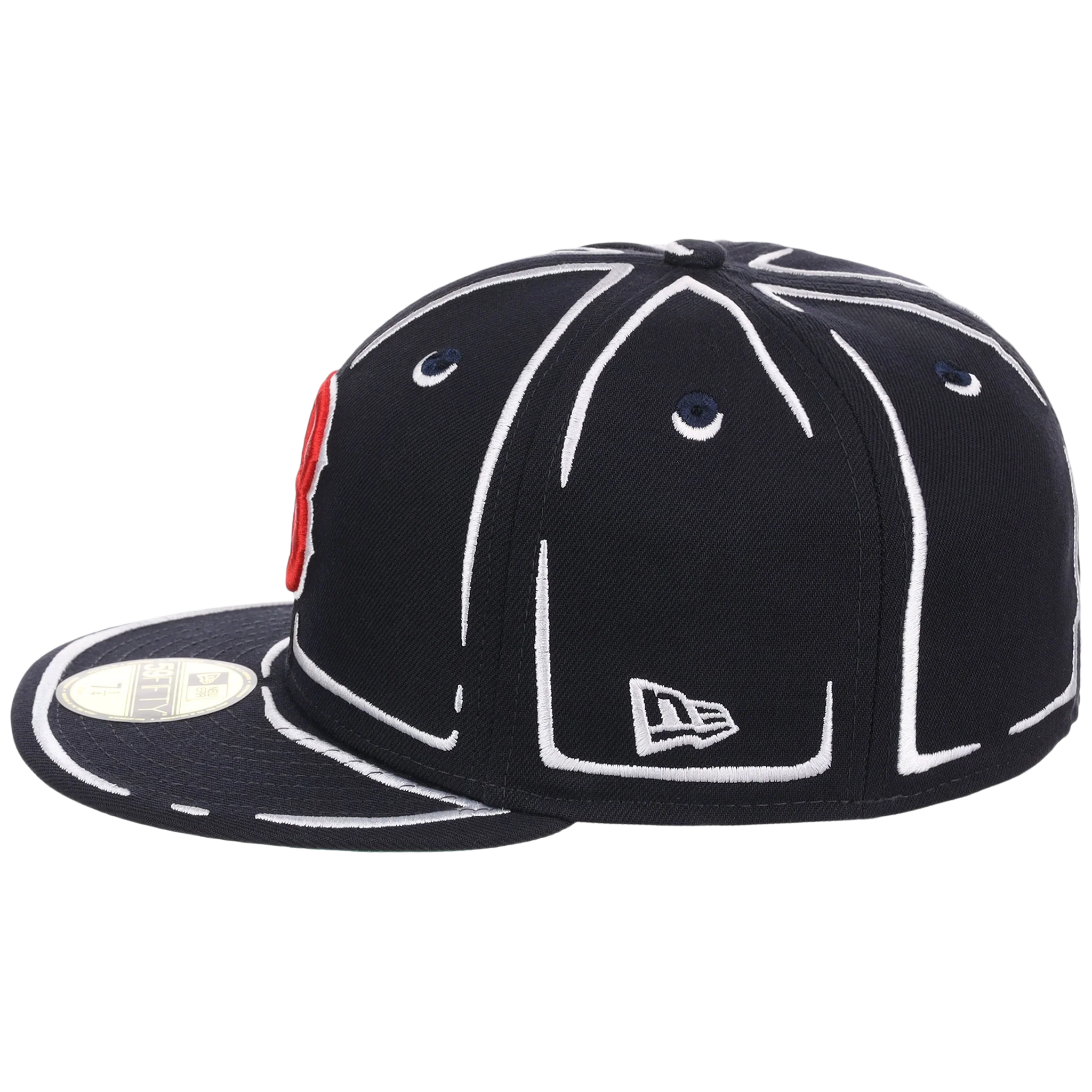 Boston Red Sox Joshua Vides x MLB 'Outline' New Era 59FIFTY Collection - Image 6