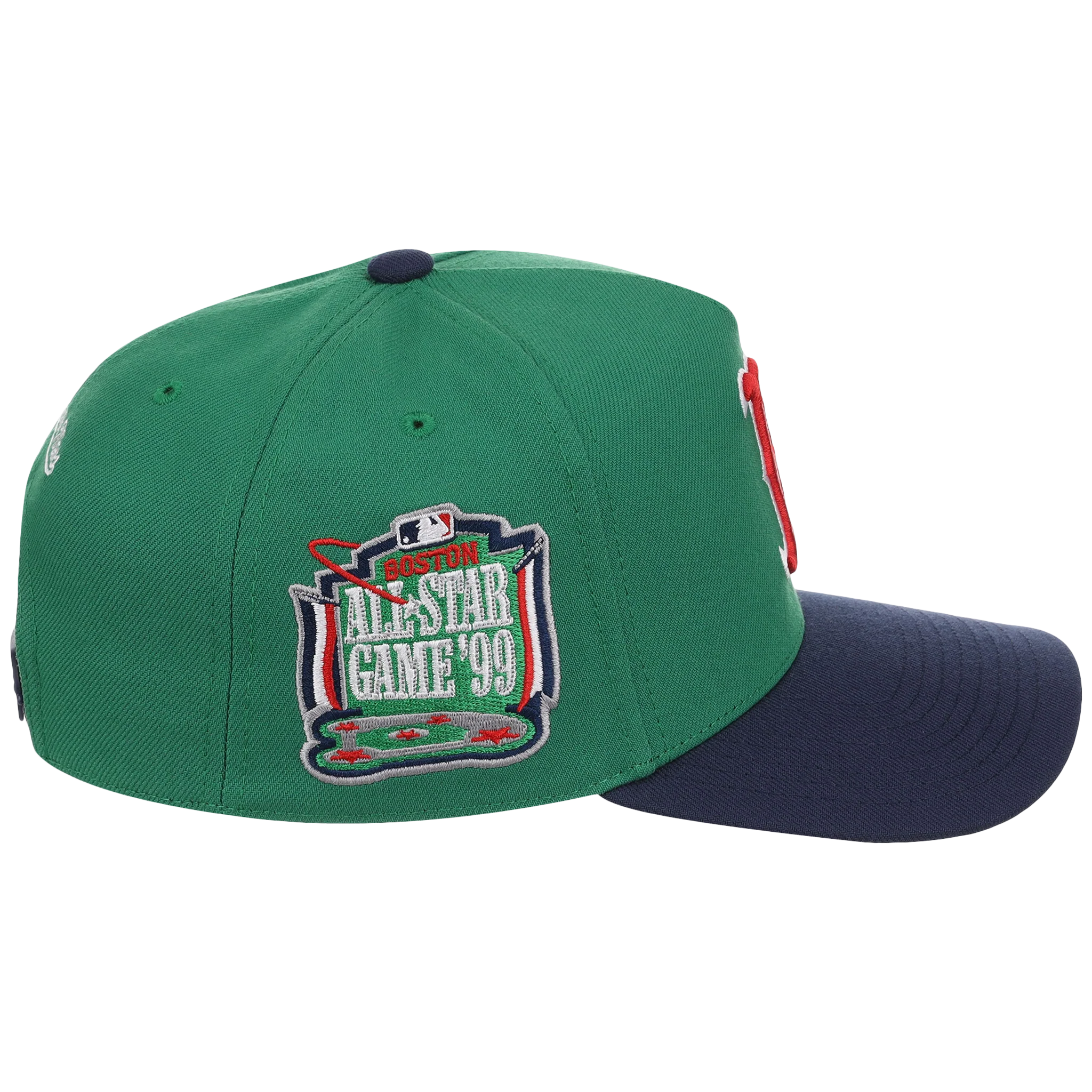Boston Red Sox Mitchell & Ness MLB 'Era Flip' Heritage Series Pro Pinch - Green/Navy - Image 3