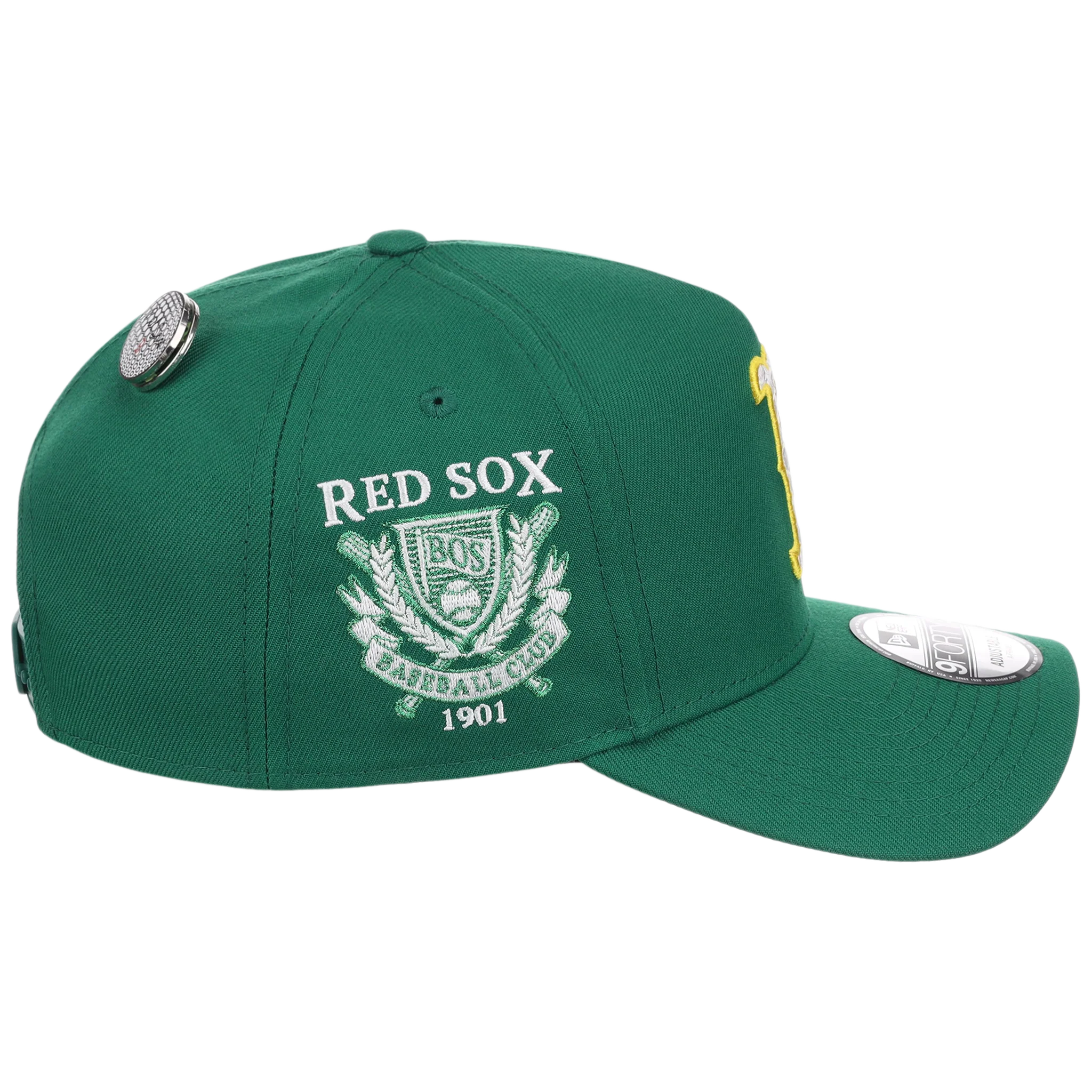 Boston Red Sox MLB Augusta Bloom New Era 9FORTY w/ Golf Pin - Image 4