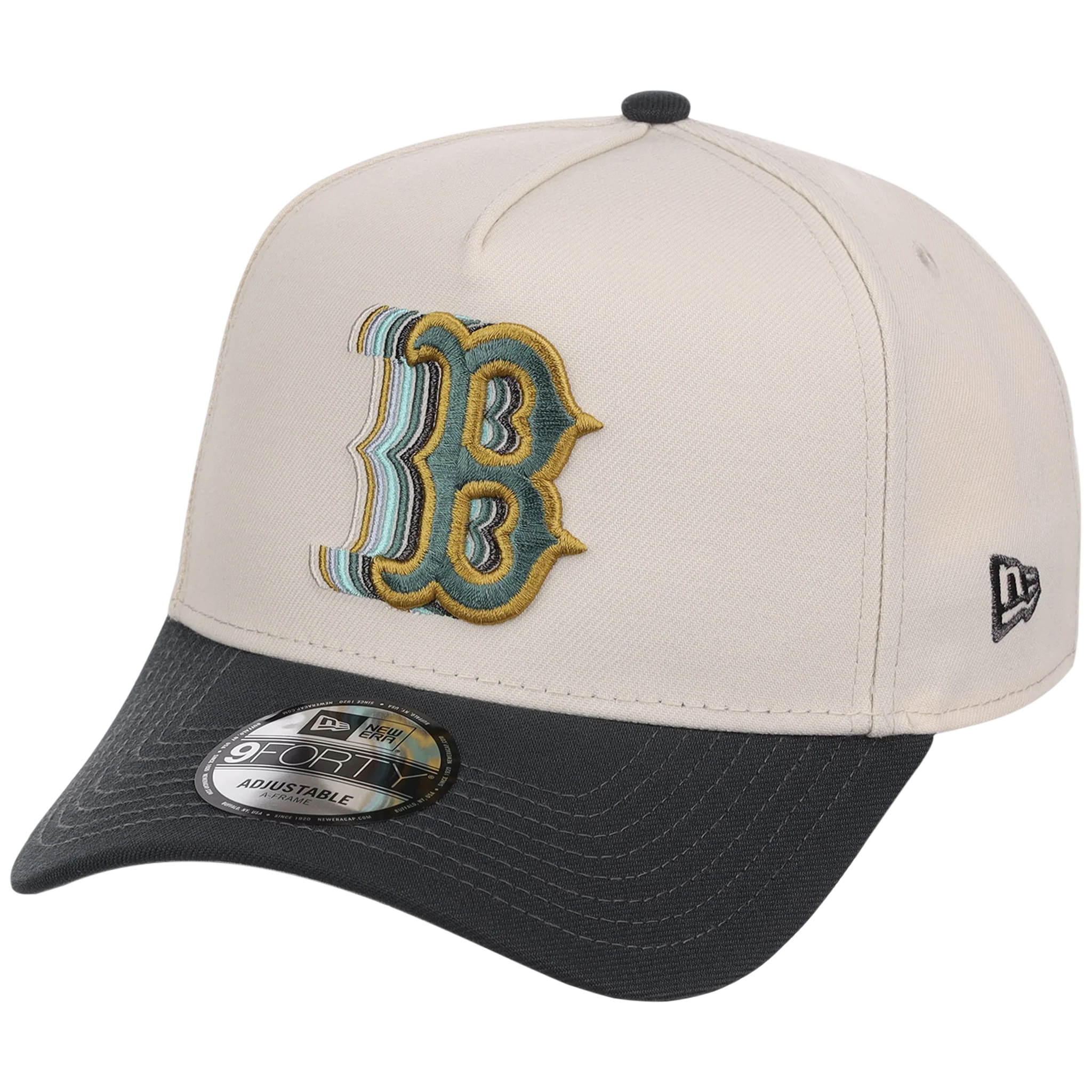 Boston Red Sox MLB Cream Clouds New Era 9FORTY - Image 4