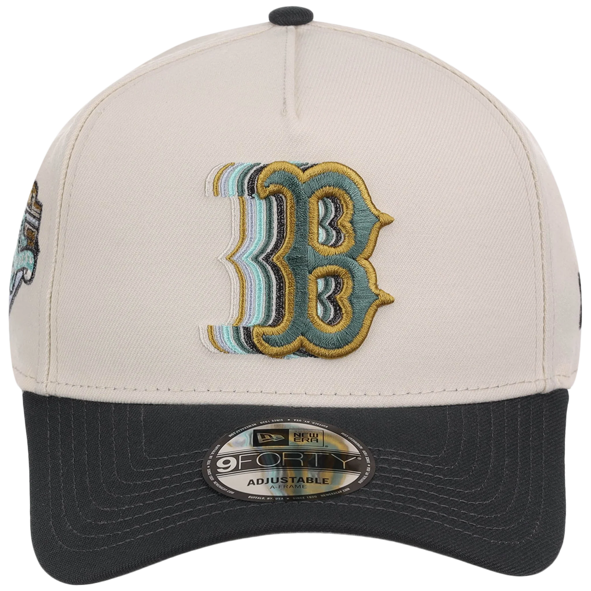 Boston Red Sox MLB Cream Clouds New Era 9FORTY - Image 5