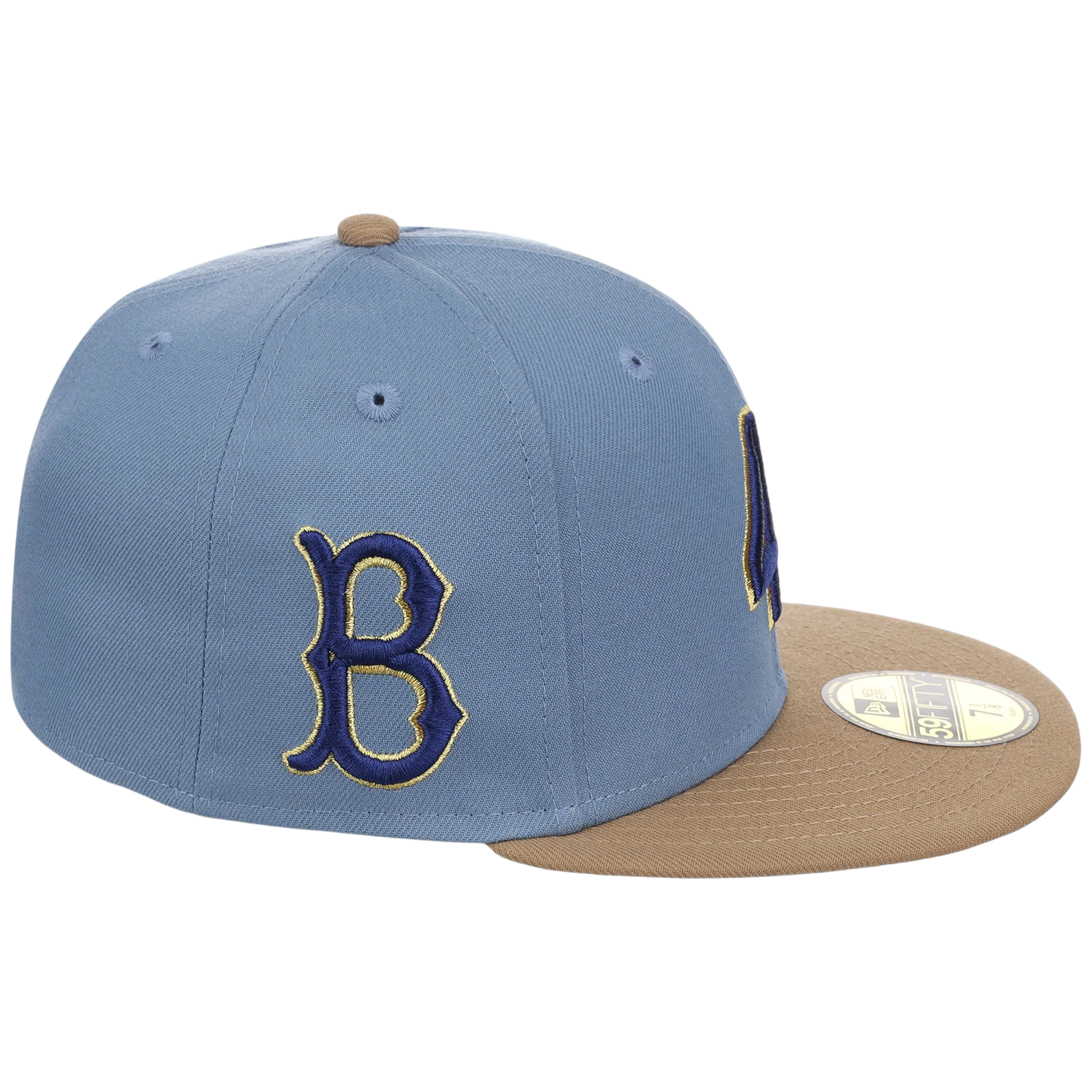 Brooklyn Dodgers 42 Legacy Pack New Era 59FIFTY - Light Blue/Khaki - Image 3