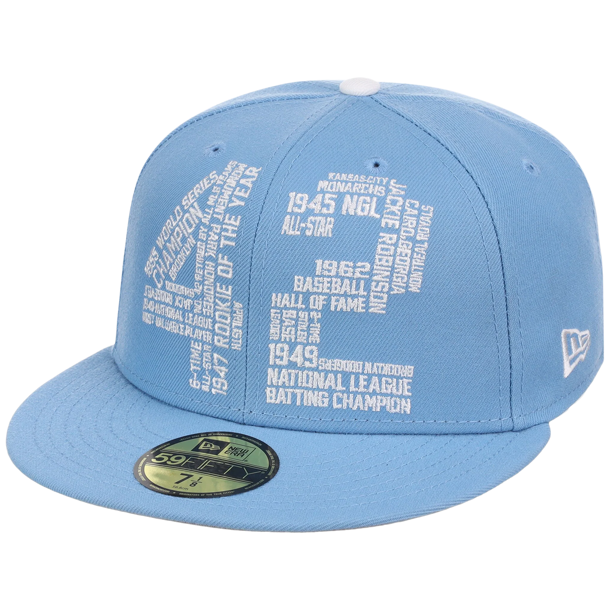 Brooklyn Dodgers 42 Legacy Pack New Era 59FIFTY - Sky/Sky - Image 4