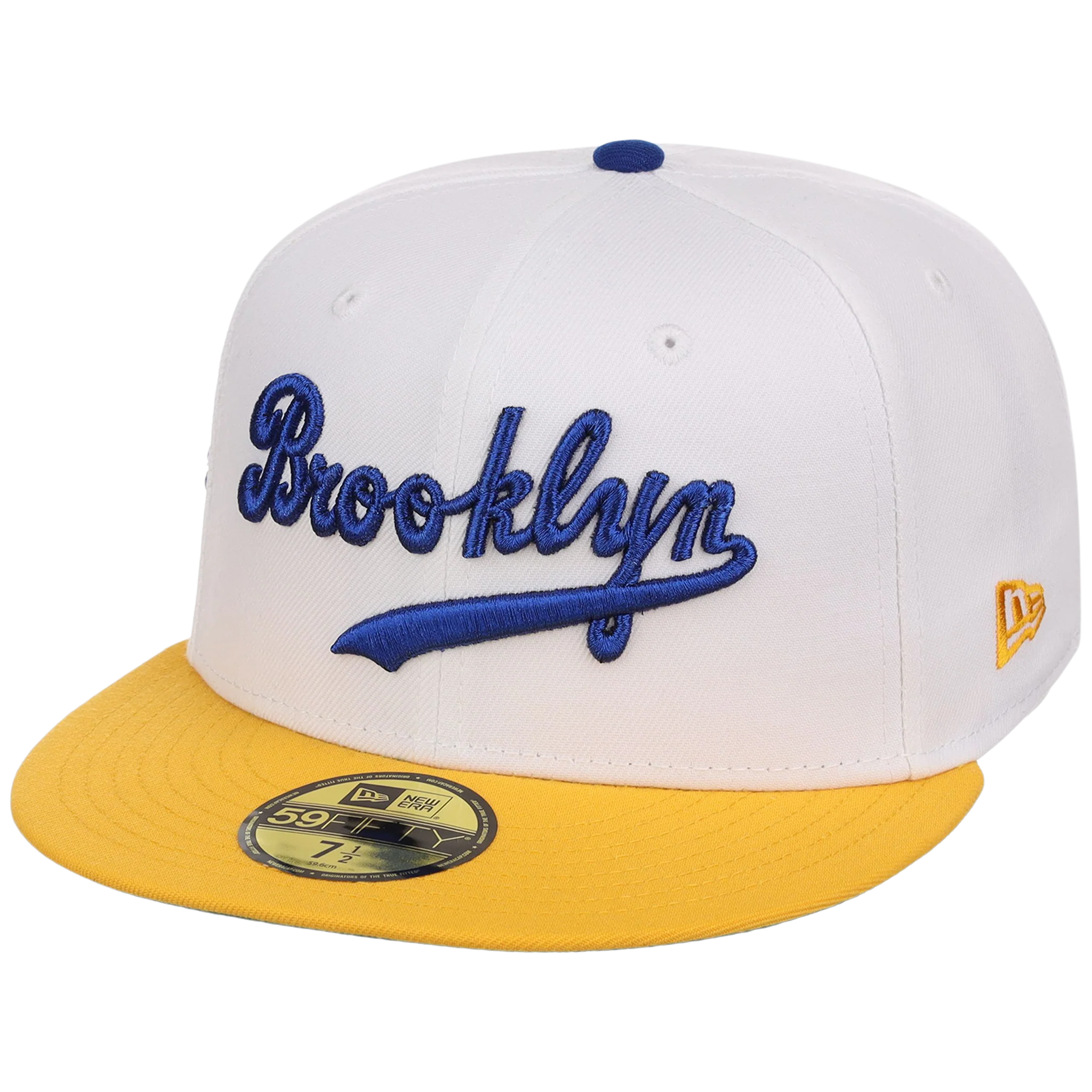 Brooklyn Dodgers The Chamber New Era 59FIFTY - White/Golden Yellow - Image 4