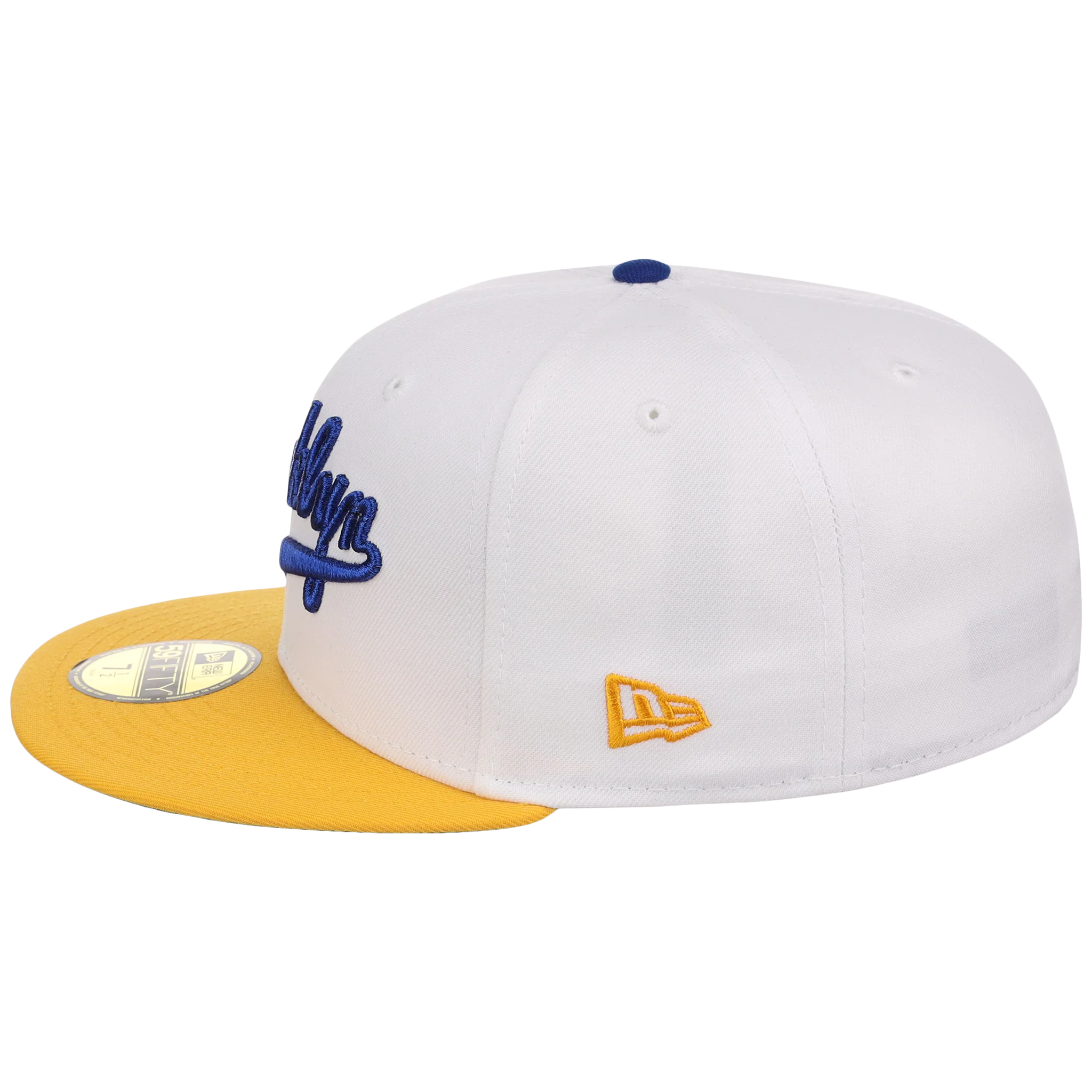 Brooklyn Dodgers The Chamber New Era 59FIFTY - White/Golden Yellow - Image 6