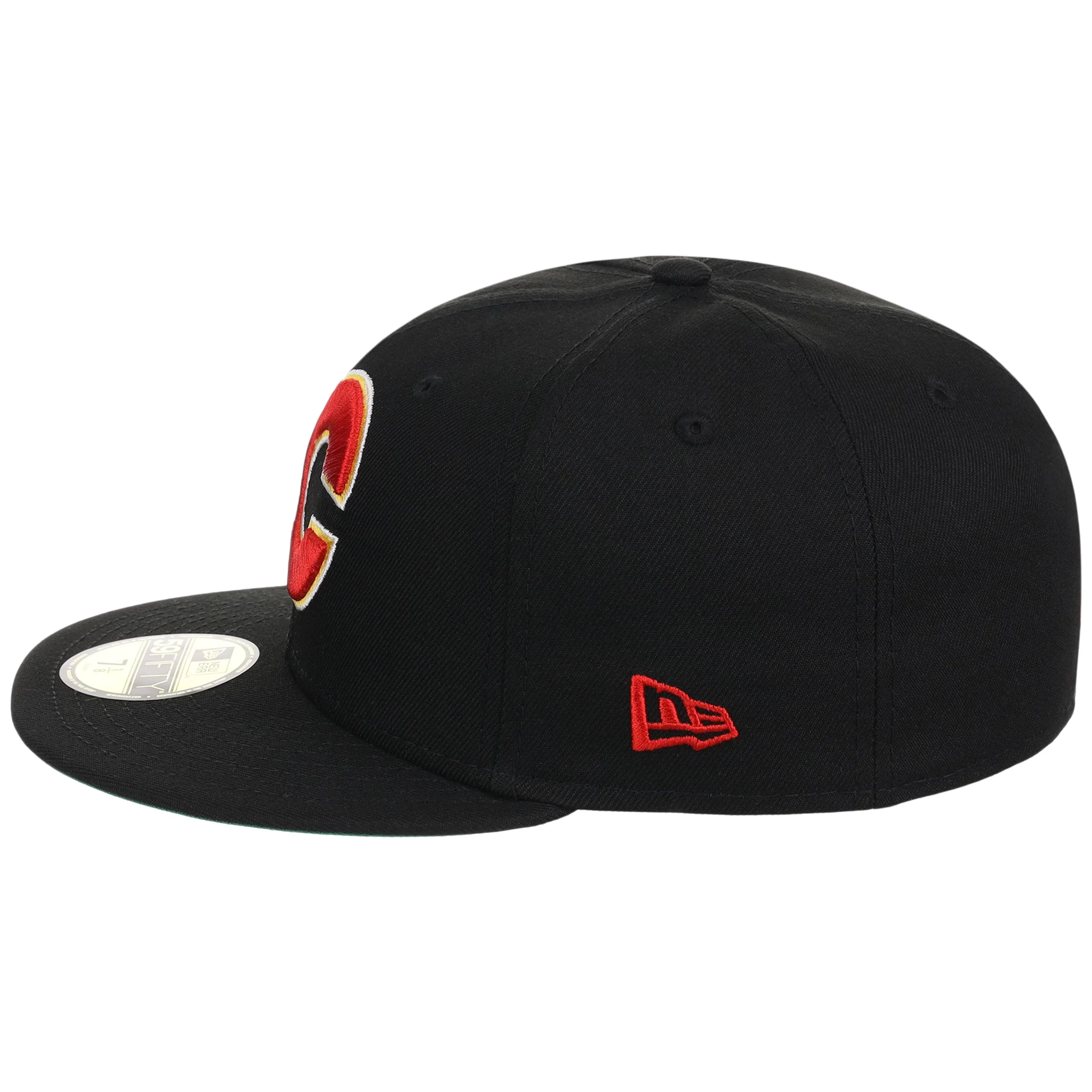 Calgary Flames NHL Black Dome New Era 59FIFTY - Image 6
