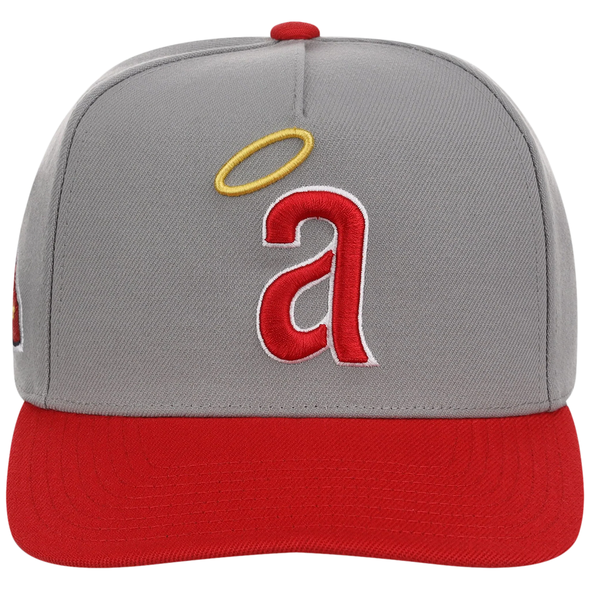California Angels Mitchell & Ness MLB 'Era Flip' Heritage Series Pro Pinch - Gray/Red - Image 5
