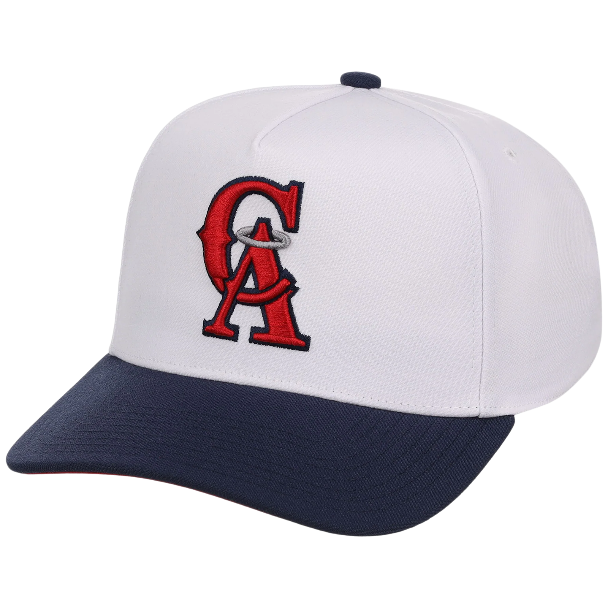 California Angels Mitchell & Ness MLB 'Era Flip' Heritage Series Pro Pinch - White/Navy - Image 4