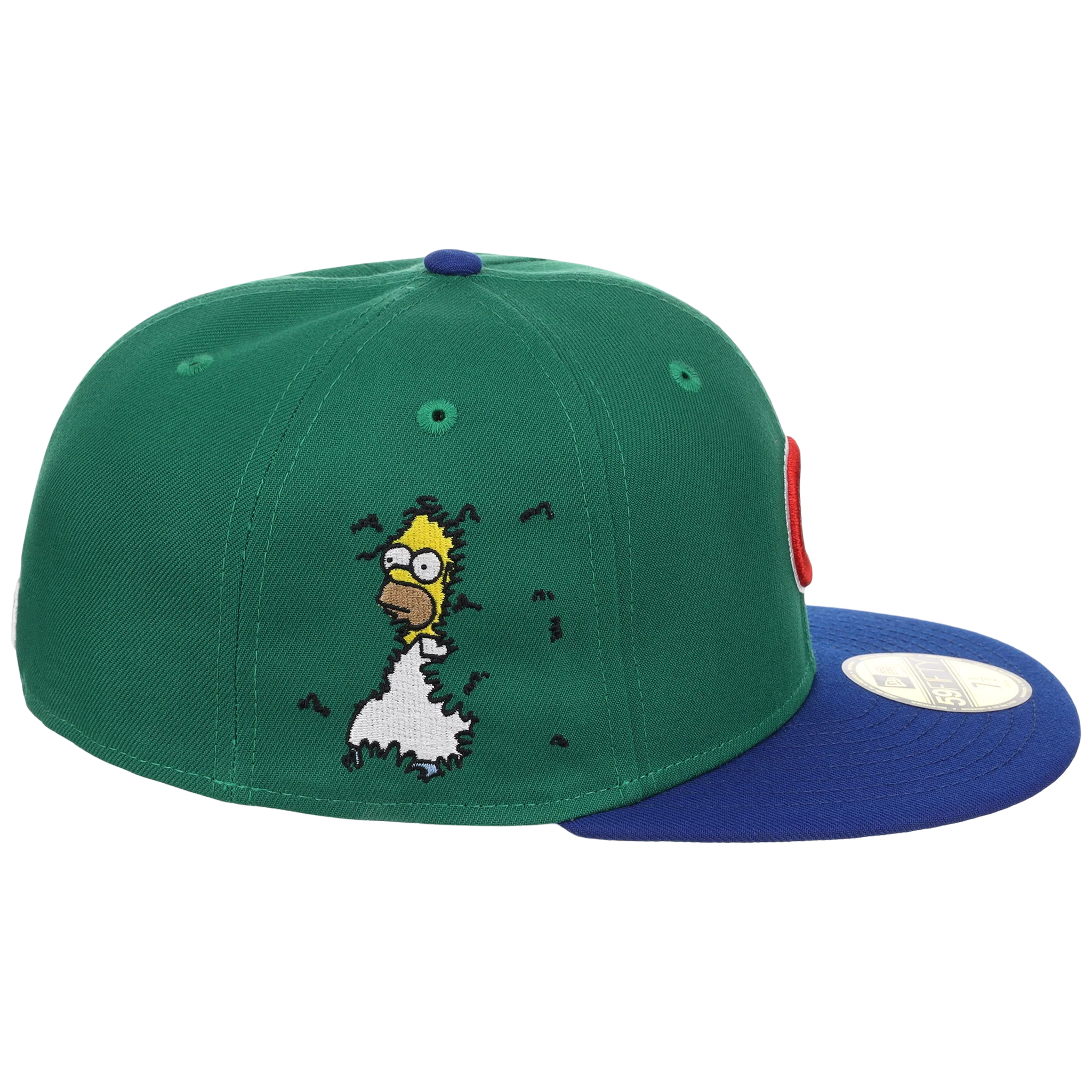 Chicago Cubs MLB Simpsons Localized New Era 59FIFTY - Ivy - Kelly Green/Royal - Image 3