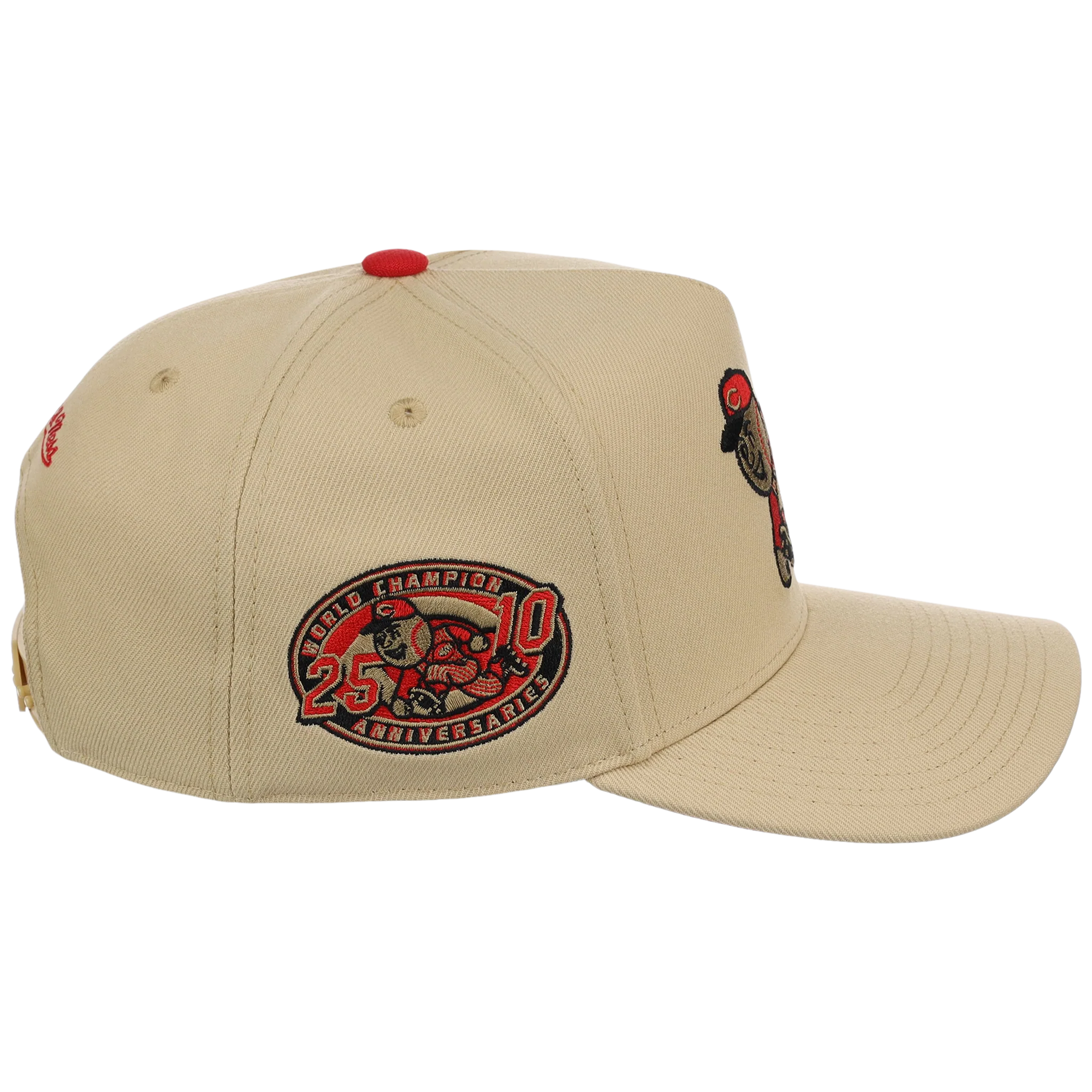 Cincinnati Reds Mitchell & Ness MLB 'Era Flip' Heritage Series Pro Pinch - Cream/Cream - Image 3
