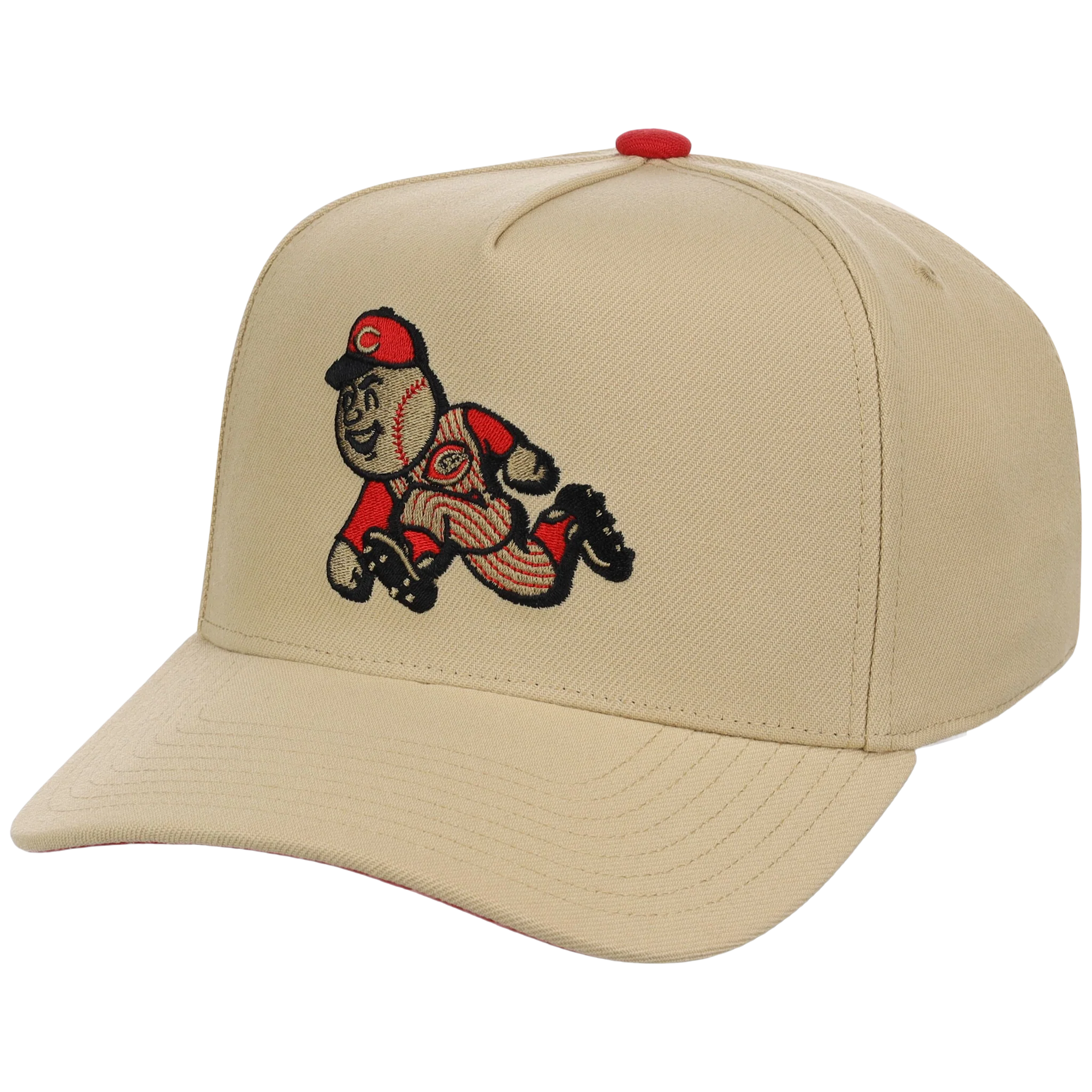 Cincinnati Reds Mitchell & Ness MLB 'Era Flip' Heritage Series Pro Pinch - Cream/Cream - Image 4