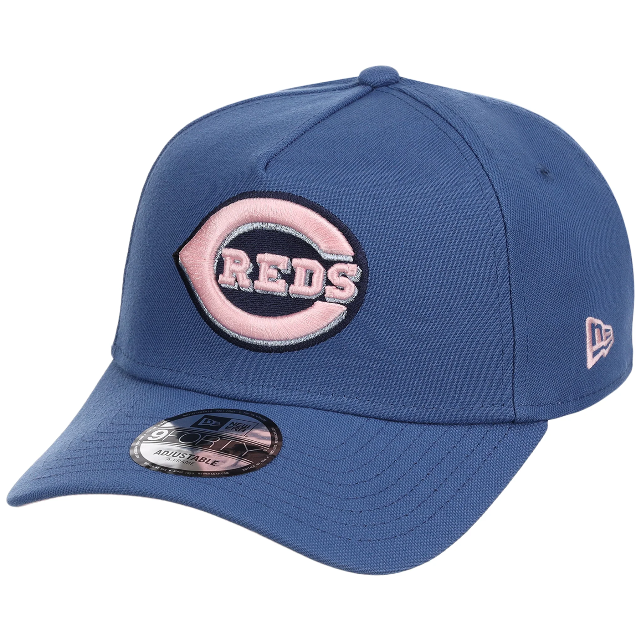 Cincinnati Reds MLB Pink Indigo New Era 9FORTY - Image 4