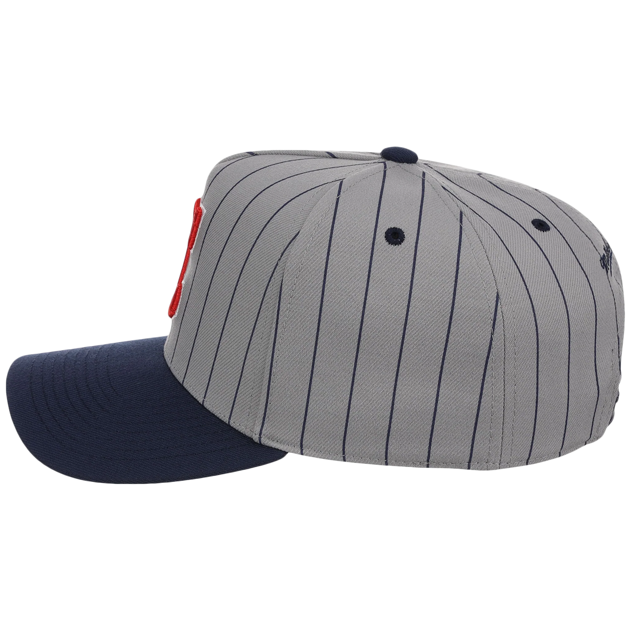 Cleveland Guardians Mitchell & Ness MLB 'Era Flip' Heritage Series Pro Pinch - Grey/Navy - Image 6