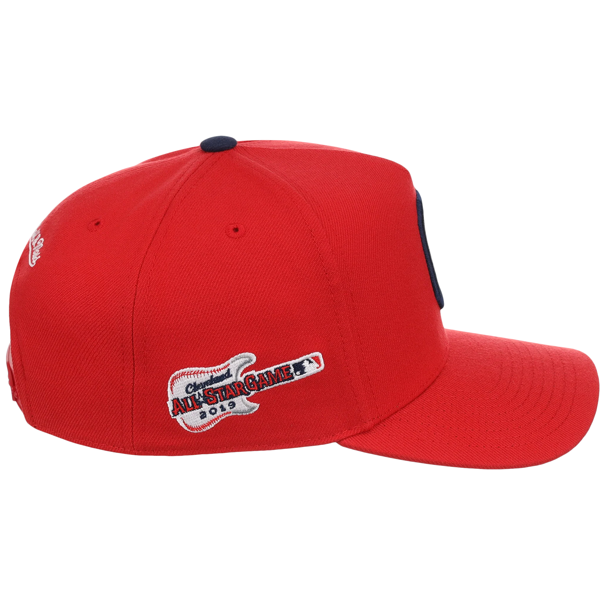 Cleveland Guardians Mitchell & Ness MLB 'Era Flip' Heritage Series Pro Pinch - Red/Red - Image 3