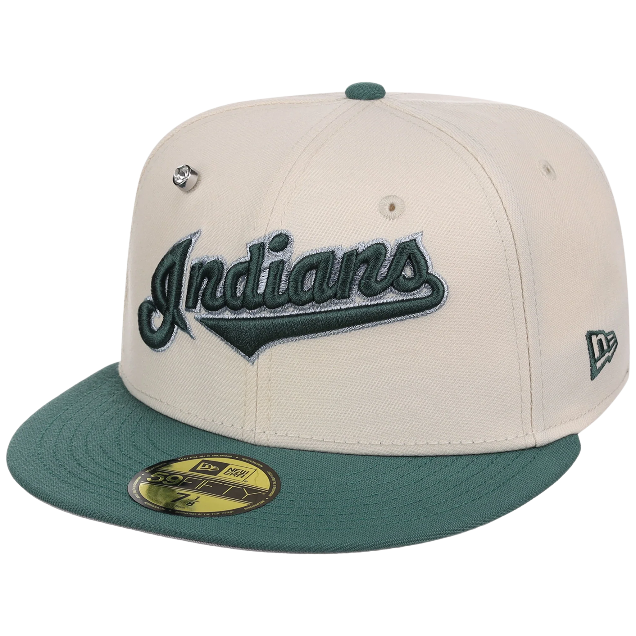 Cleveland Indians MLB Cream Lichen New Era 59FIFTY - Image 4