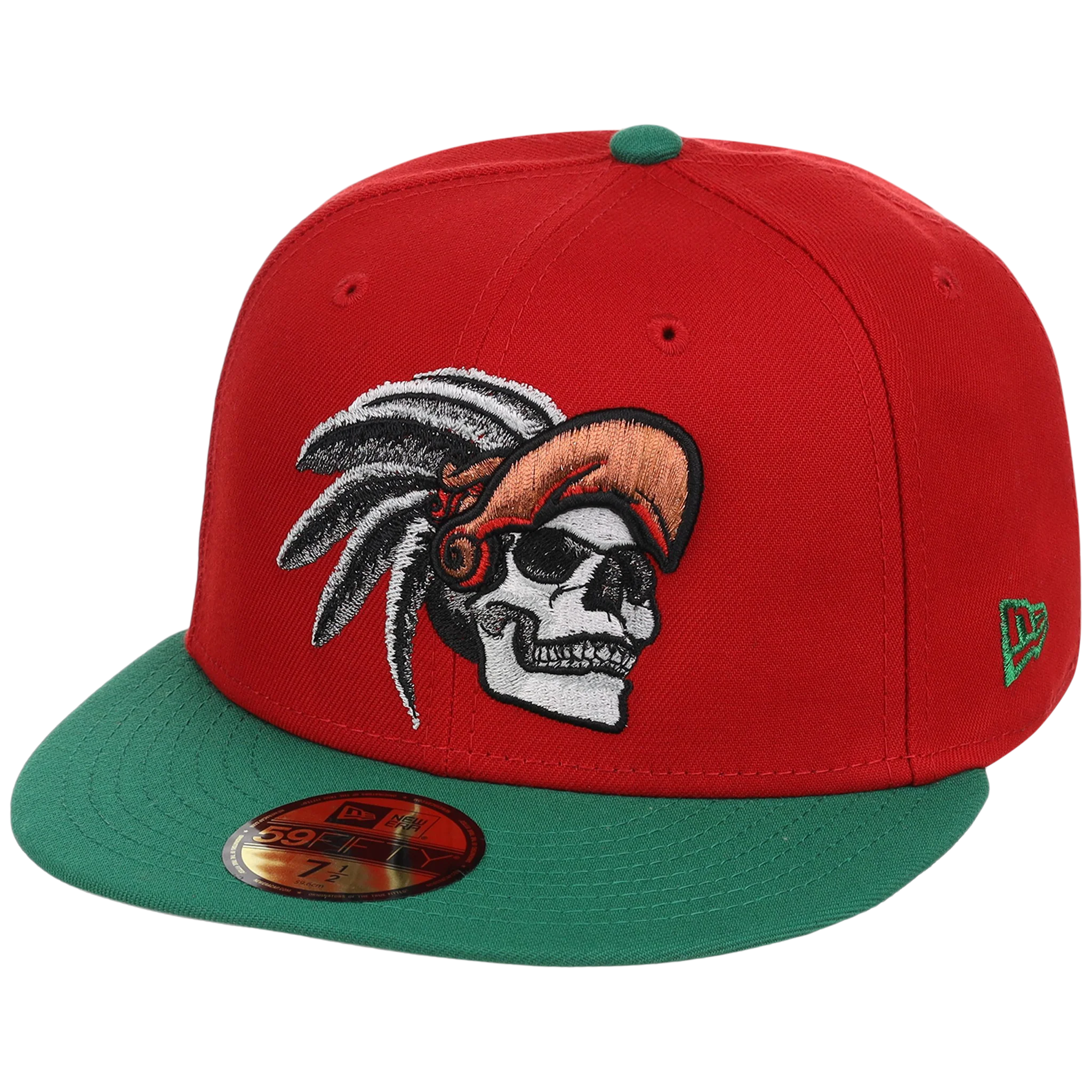 Crown the City: Mexico City - Aztec Head New Era 59FIFTY (Red/Dark Green) - Image 4