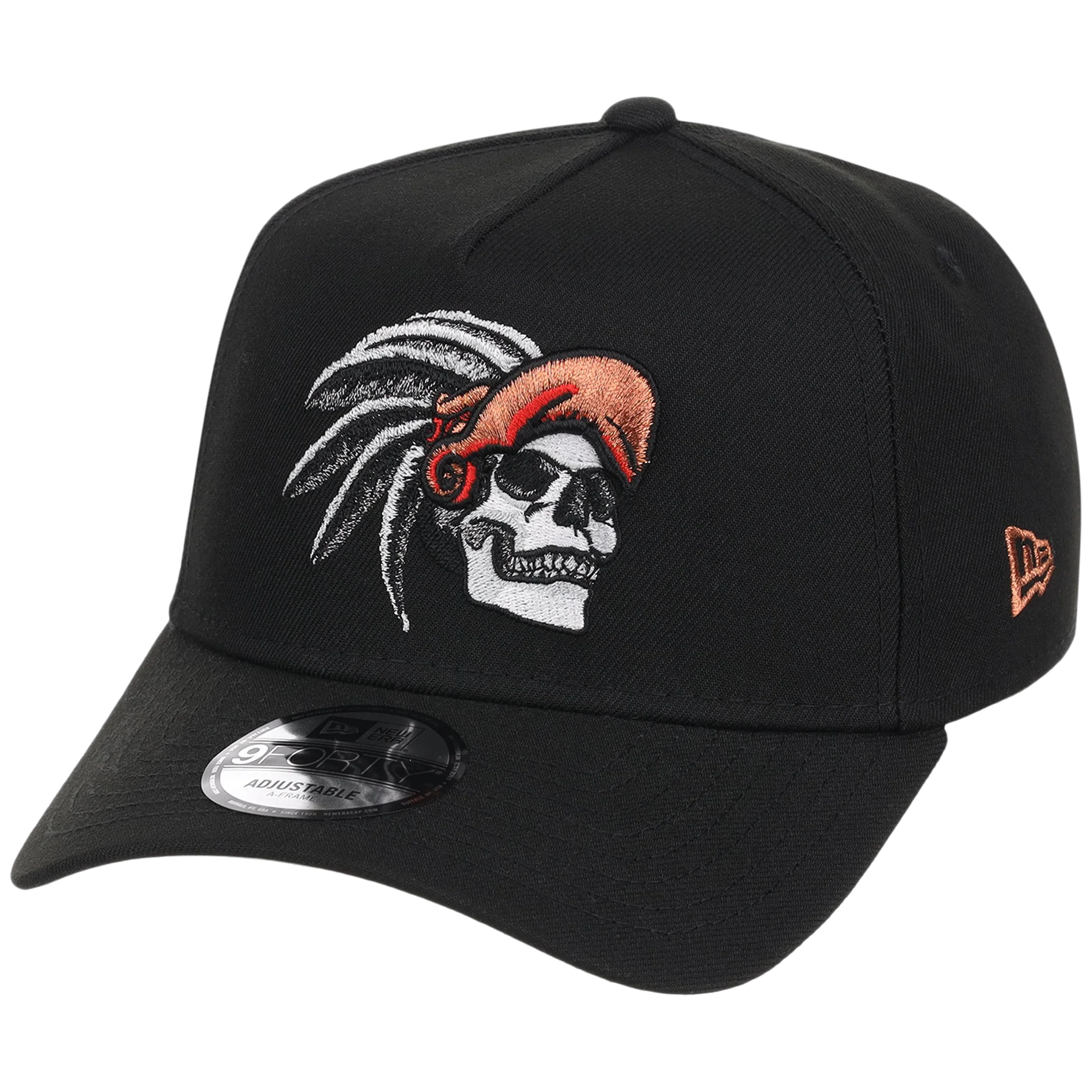 Crown the City: Mexico City - Aztec Head New Era 9FORTY (Black/Black) - Image 4