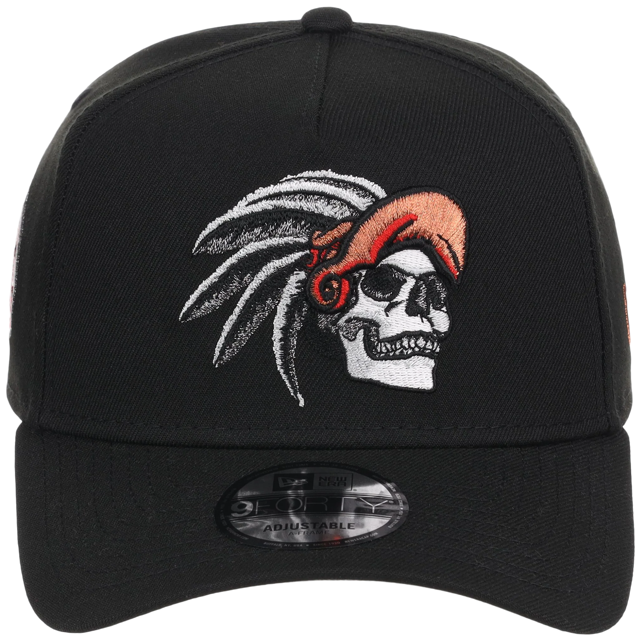Crown the City: Mexico City - Aztec Head New Era 9FORTY (Black/Black) - Image 5