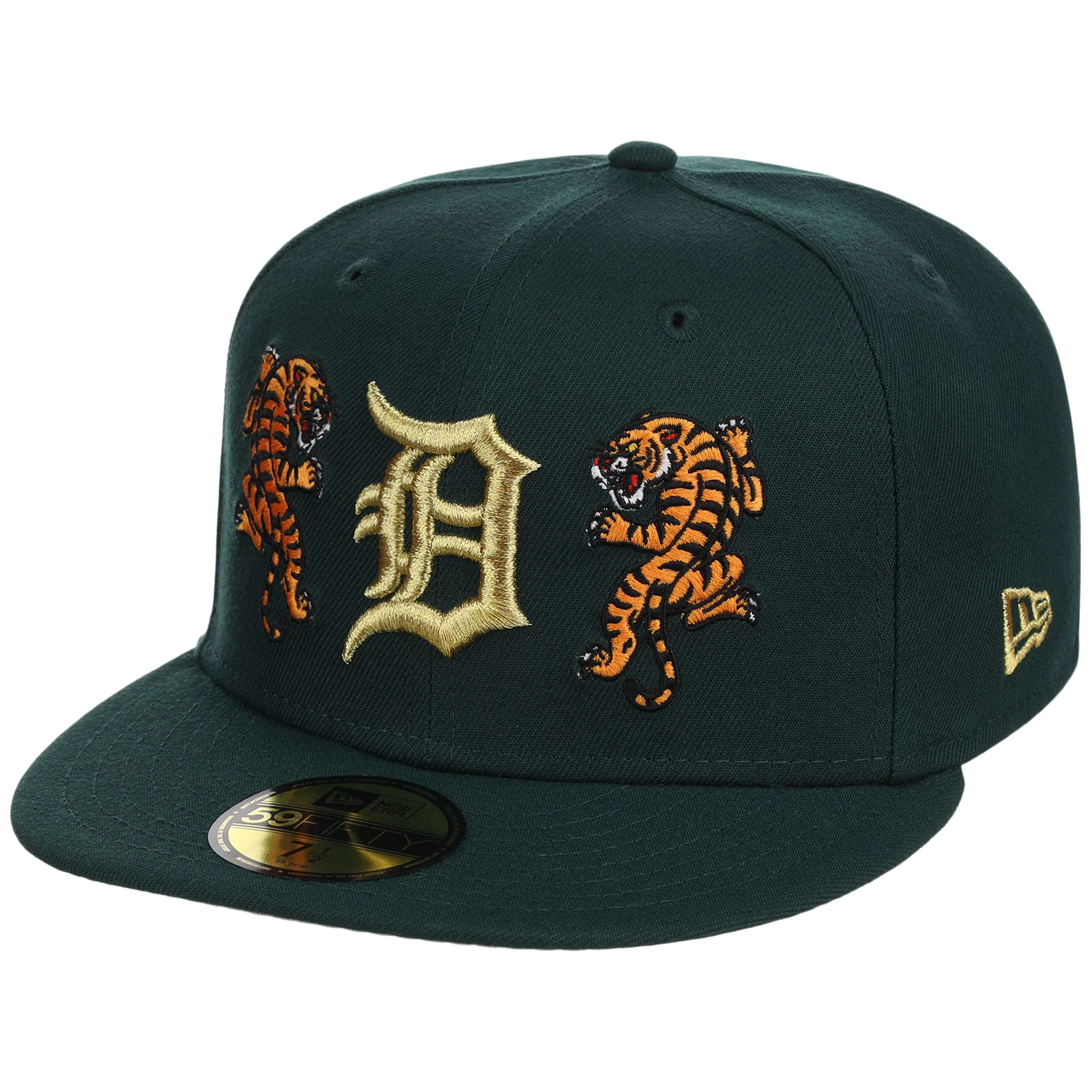 Detroit Tigers Detroit Crown the City 'Double Tiger' - Dark Green 59FIFTY - Image 4