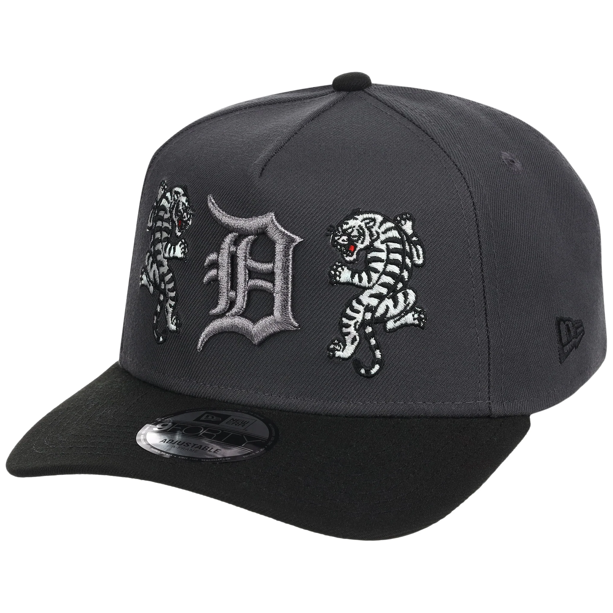 Detroit Tigers Detroit Crown the City 'Double Tiger' - Graphite 9FORTY - Image 4