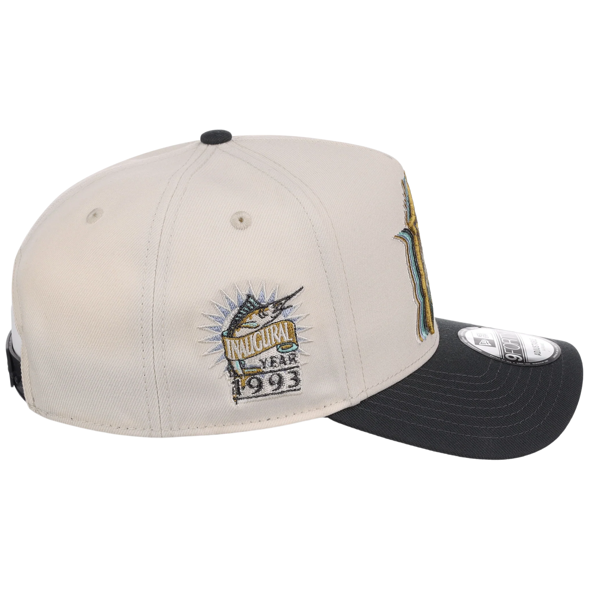 Florida Marlins MLB Cream Clouds New Era 9FORTY - Image 3