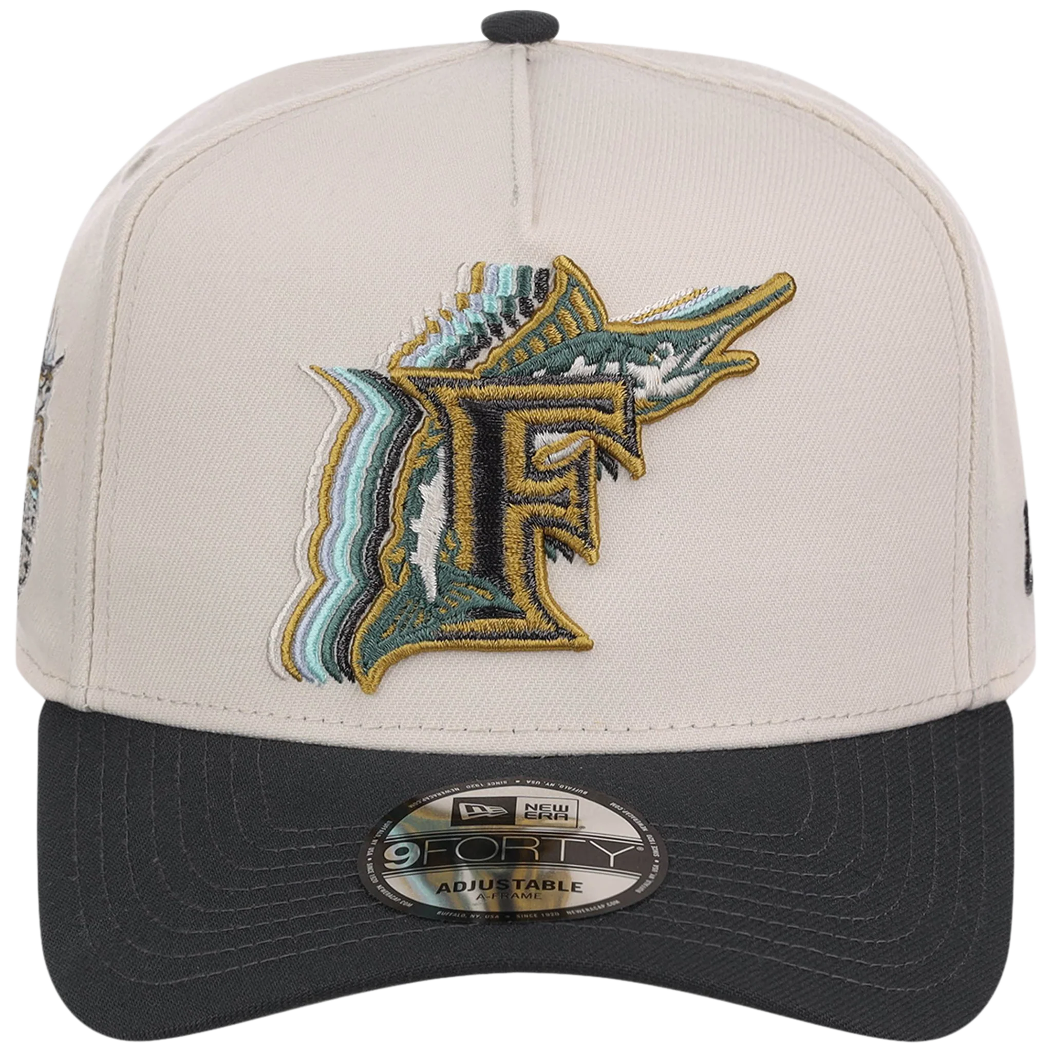 Florida Marlins MLB Cream Clouds New Era 9FORTY - Image 5