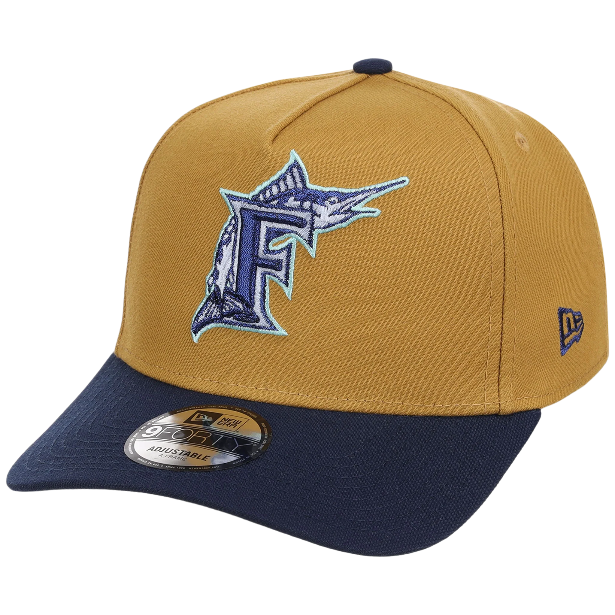 Florida Marlins MLB Dusted Navy New Era 9FORTY - Image 4