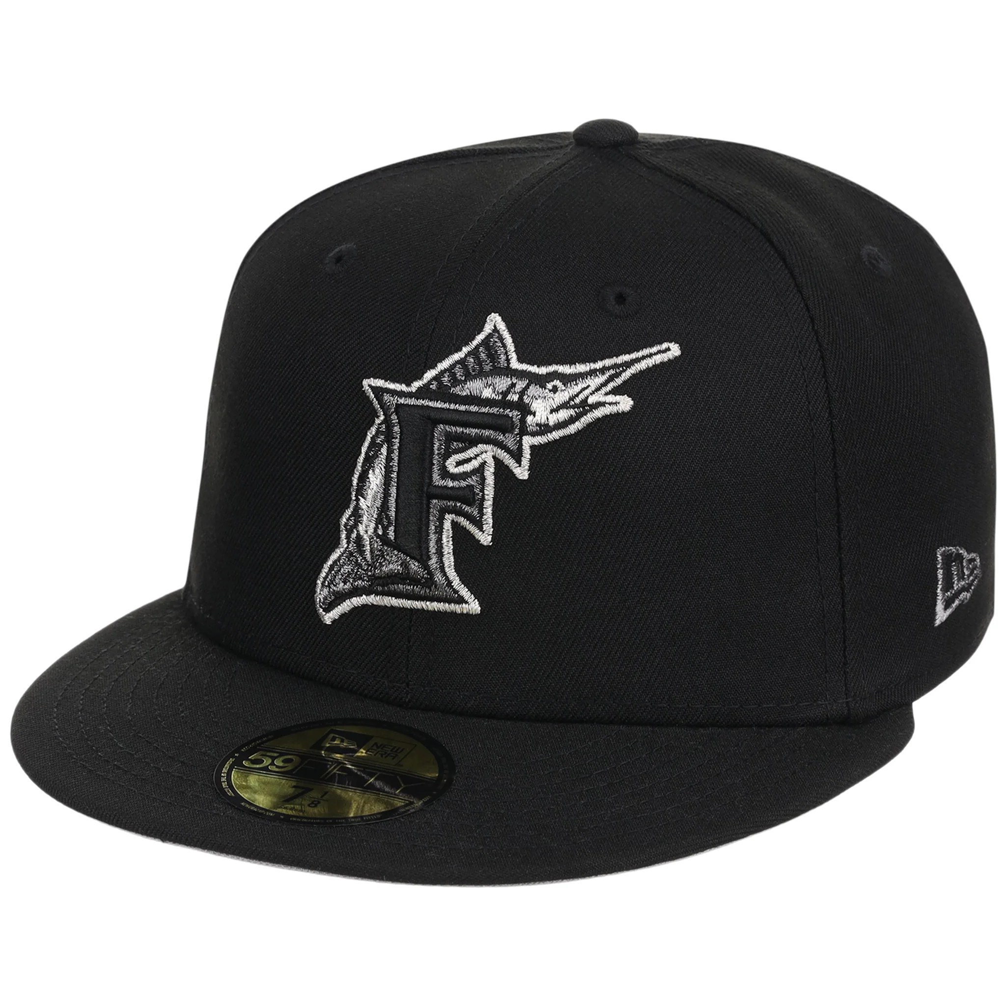 Florida Marlins MLB Liquid Titanium New Era 59FIFTY - Image 4