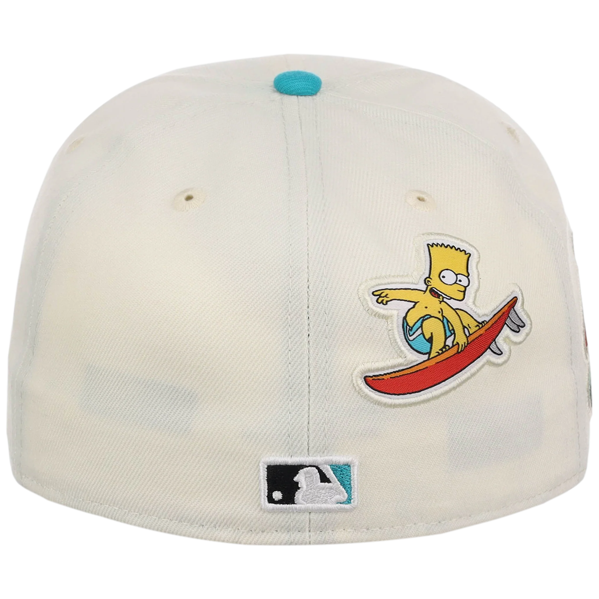 Florida Marlins MLB Simpsons Localized New Era 59FIFTY - Palm Tree - Chrome/Teal - Image 7