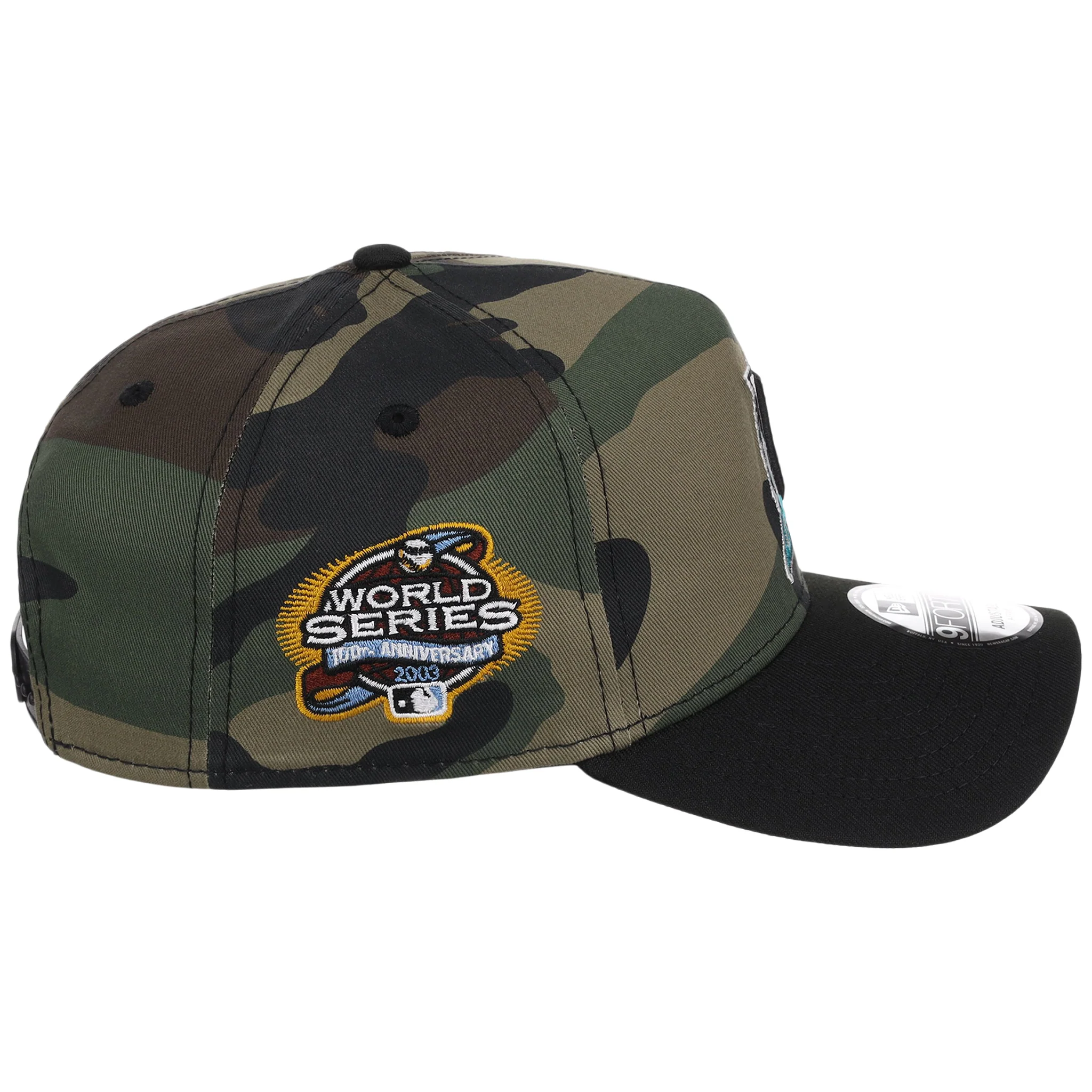 Florida Marlins MLB Woodland Contrast New Era 9FORTY - Image 3