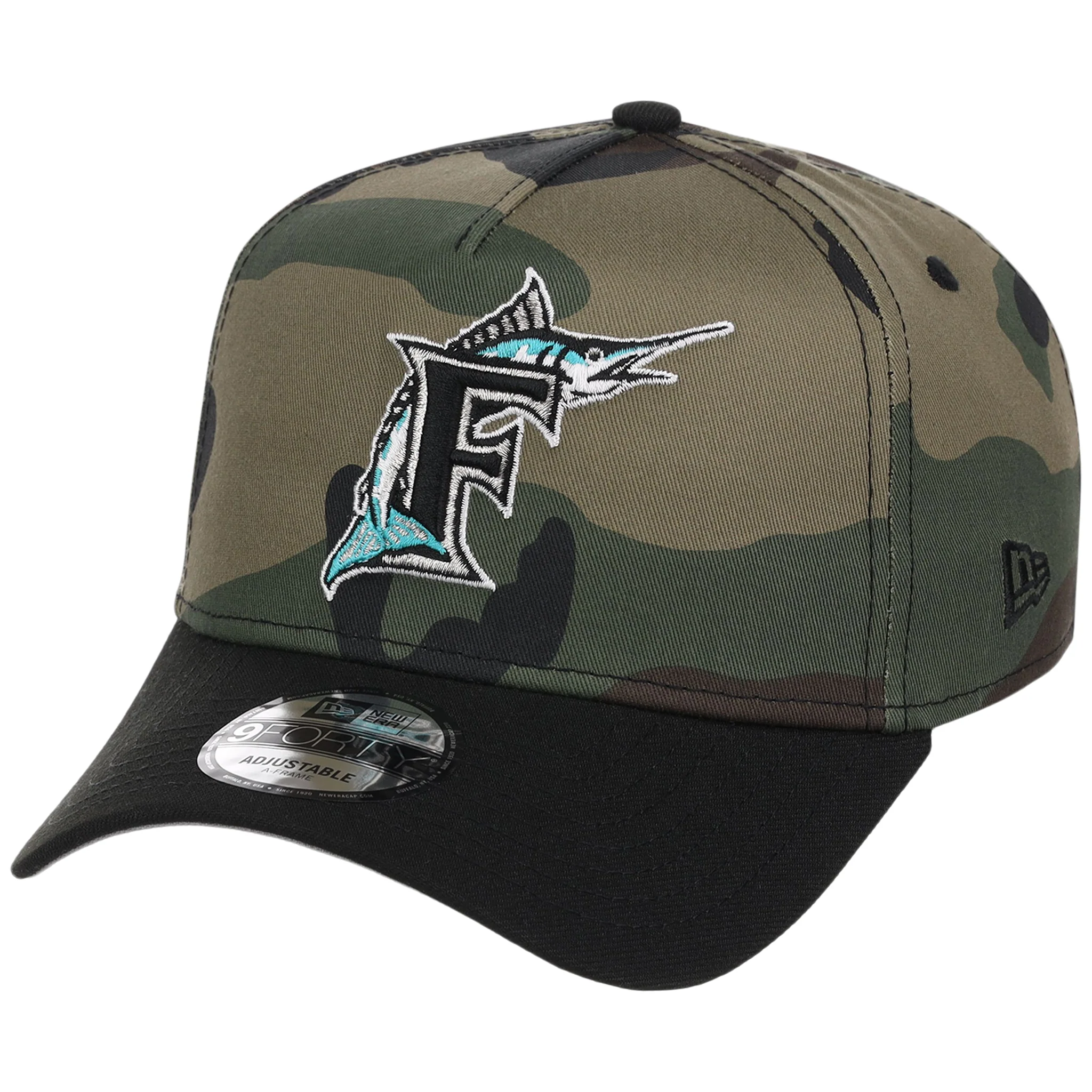 Florida Marlins MLB Woodland Contrast New Era 9FORTY - Image 4