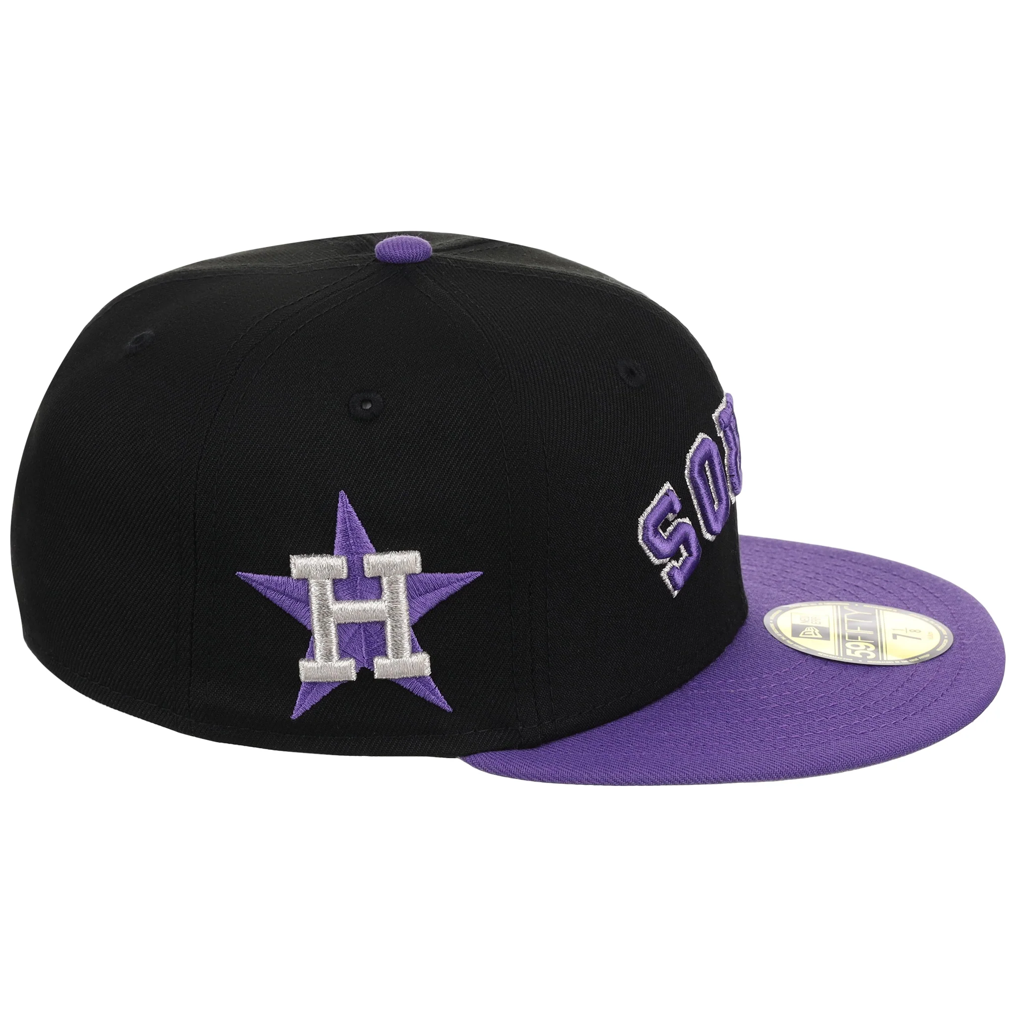 Houston Astros Flipmode New Era 59FIFTY - Black/Purple 'Stros - Image 3