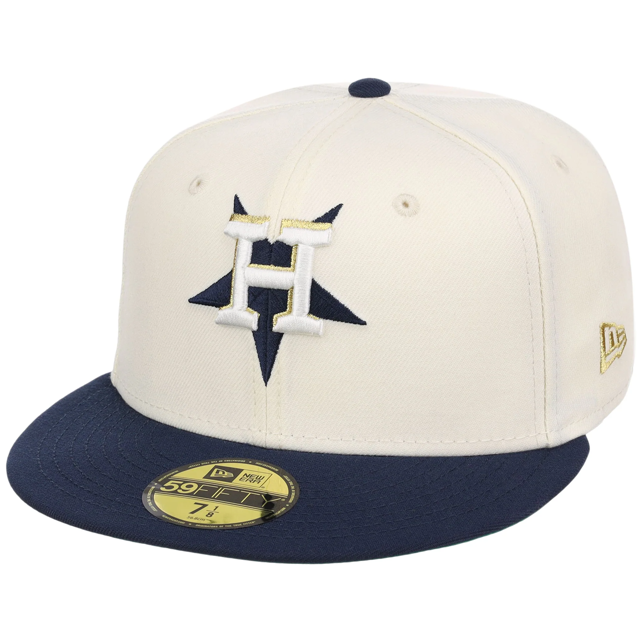 Houston Astros Flipmode New Era 59FIFTY - Chrome/Navy - Image 4