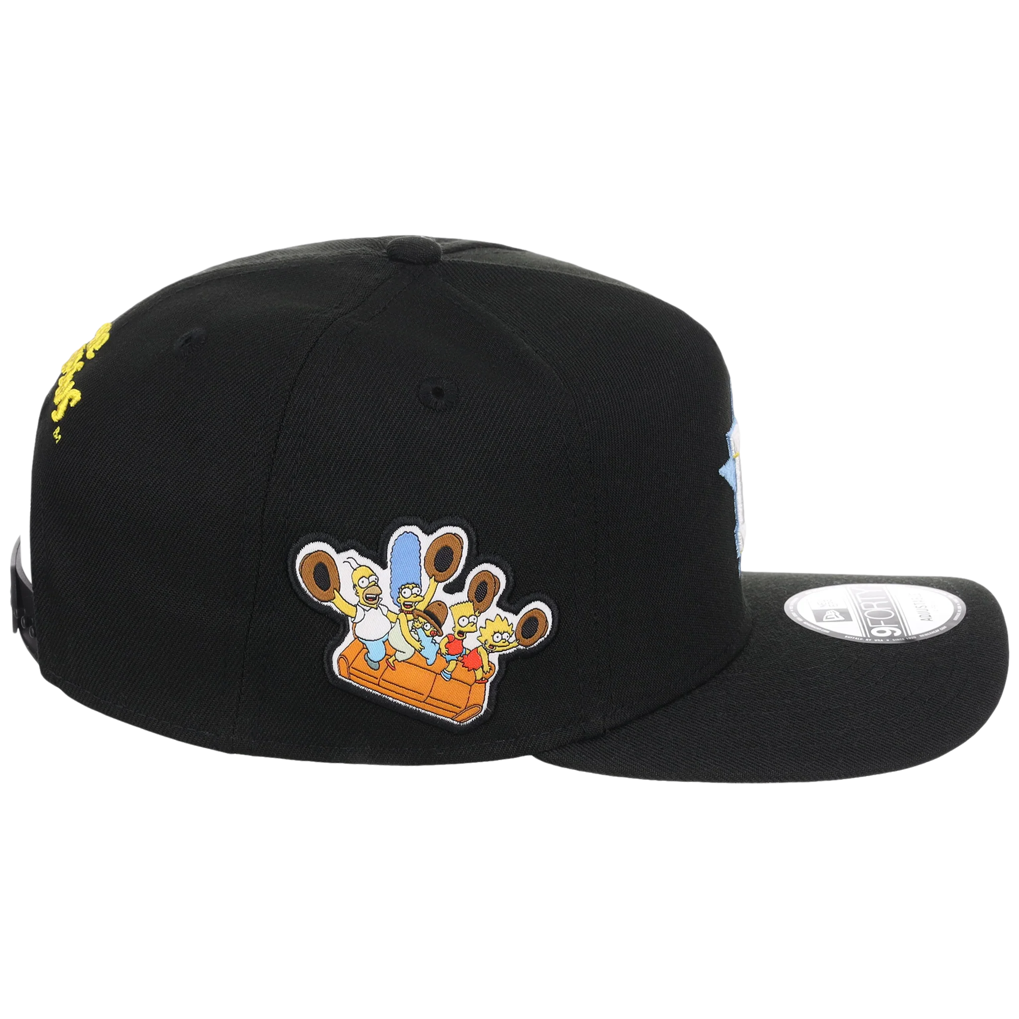 Houston Astros MLB Simpsons Localized New Era 9FORTY - Cowboy - Black/Black - Image 3