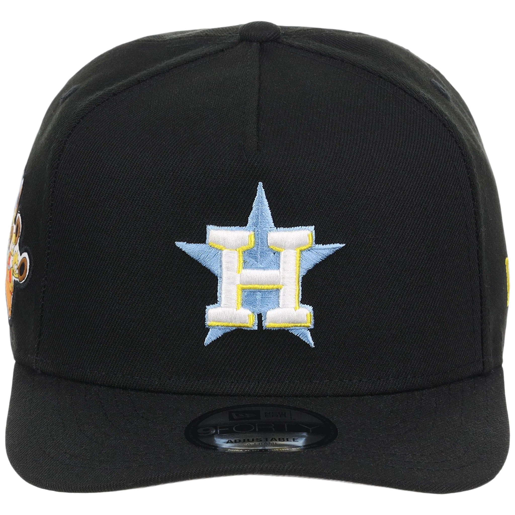 Houston Astros MLB Simpsons Localized New Era 9FORTY - Cowboy - Black/Black - Image 5