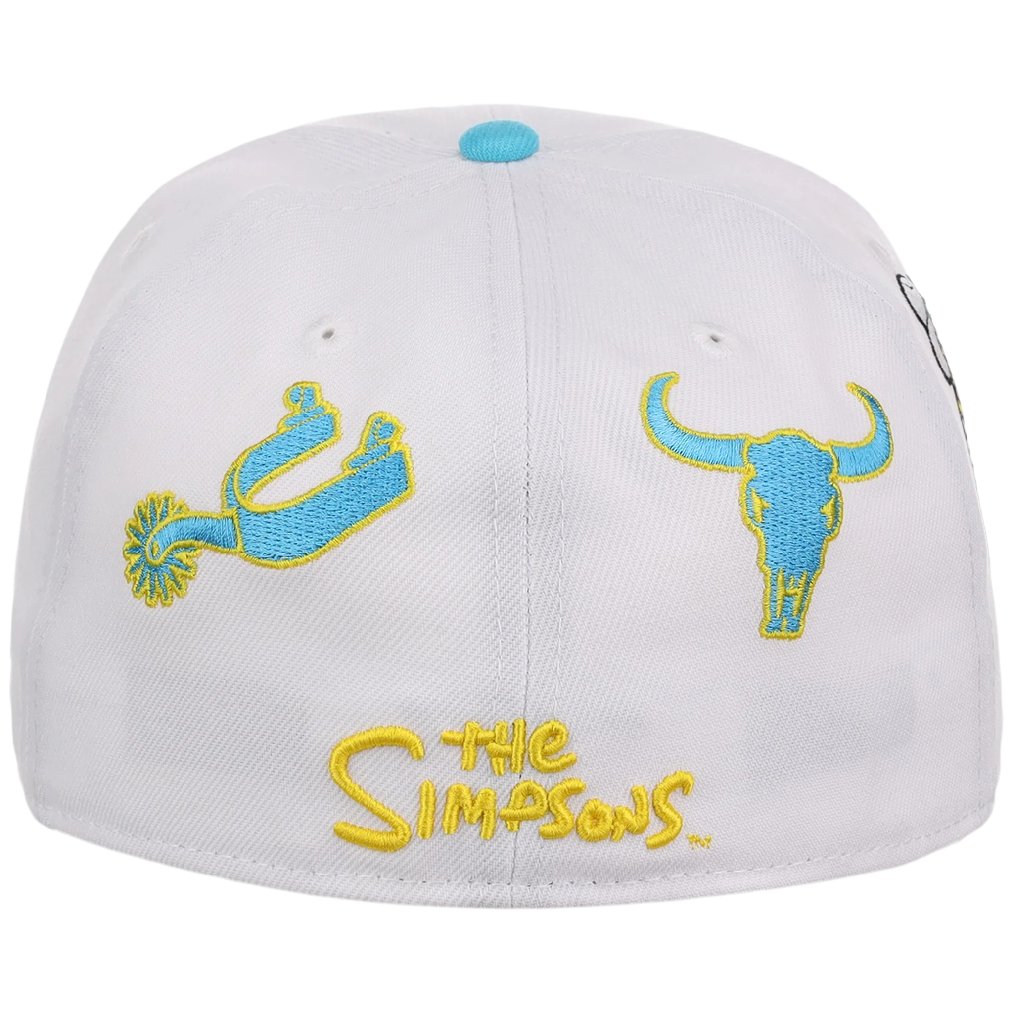 Houston Astros MLB Simpsons Localized New Era 59FIFTY - Cowboy - White/Light Blue - Image 7