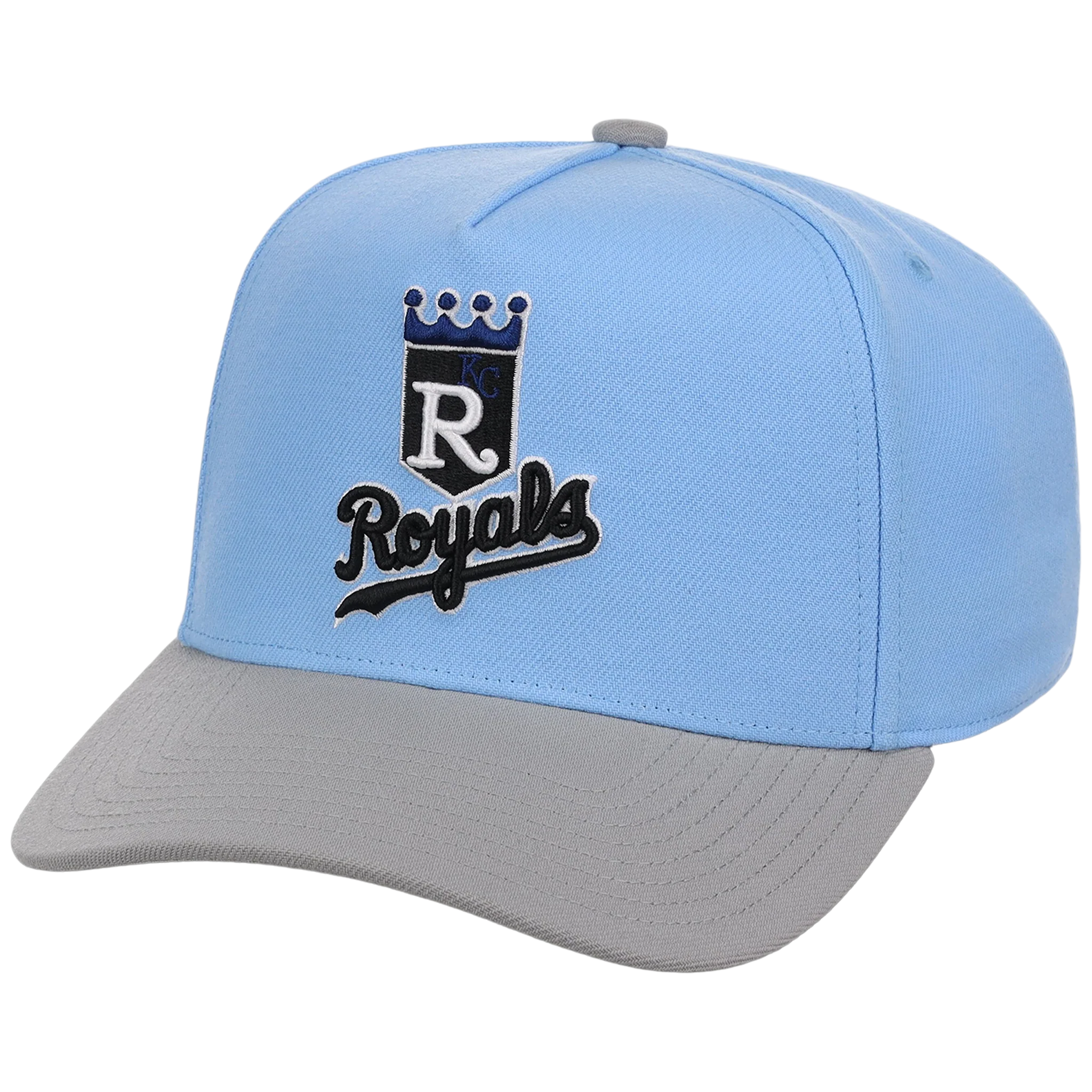 Kansas City Royals Mitchell & Ness MLB 'Era Flip' Heritage Series Pro Pinch - Sky/Gray - Image 4